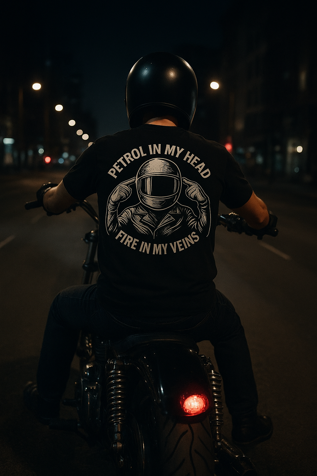 Unisex cotton t-shirt By Rider&Road "Gray&White"