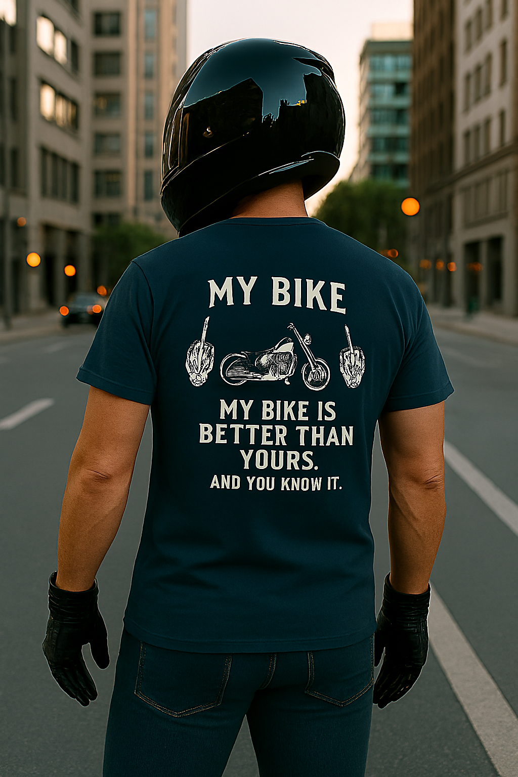 Men's cotton t-shirt By Rider&Road "Better than yours"