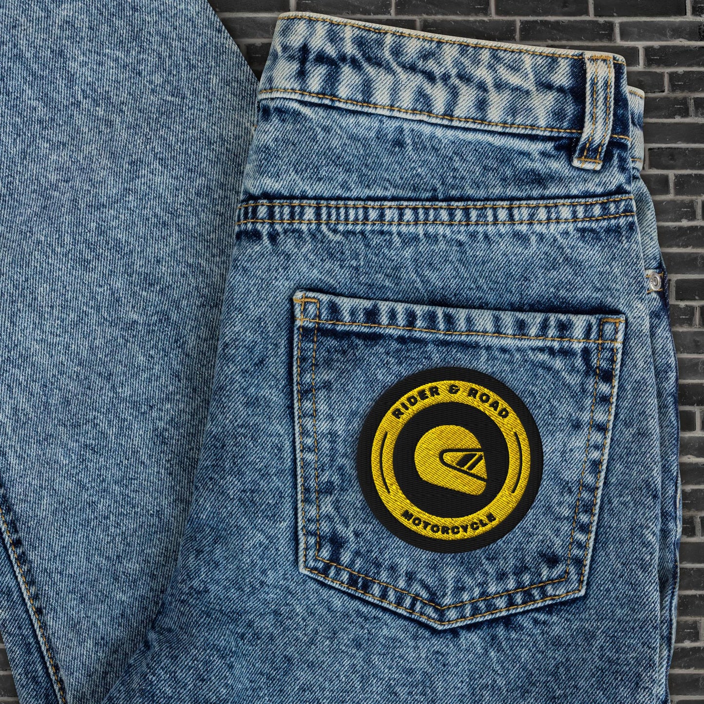Patch Rider&Road Classic "Black&Yellow"