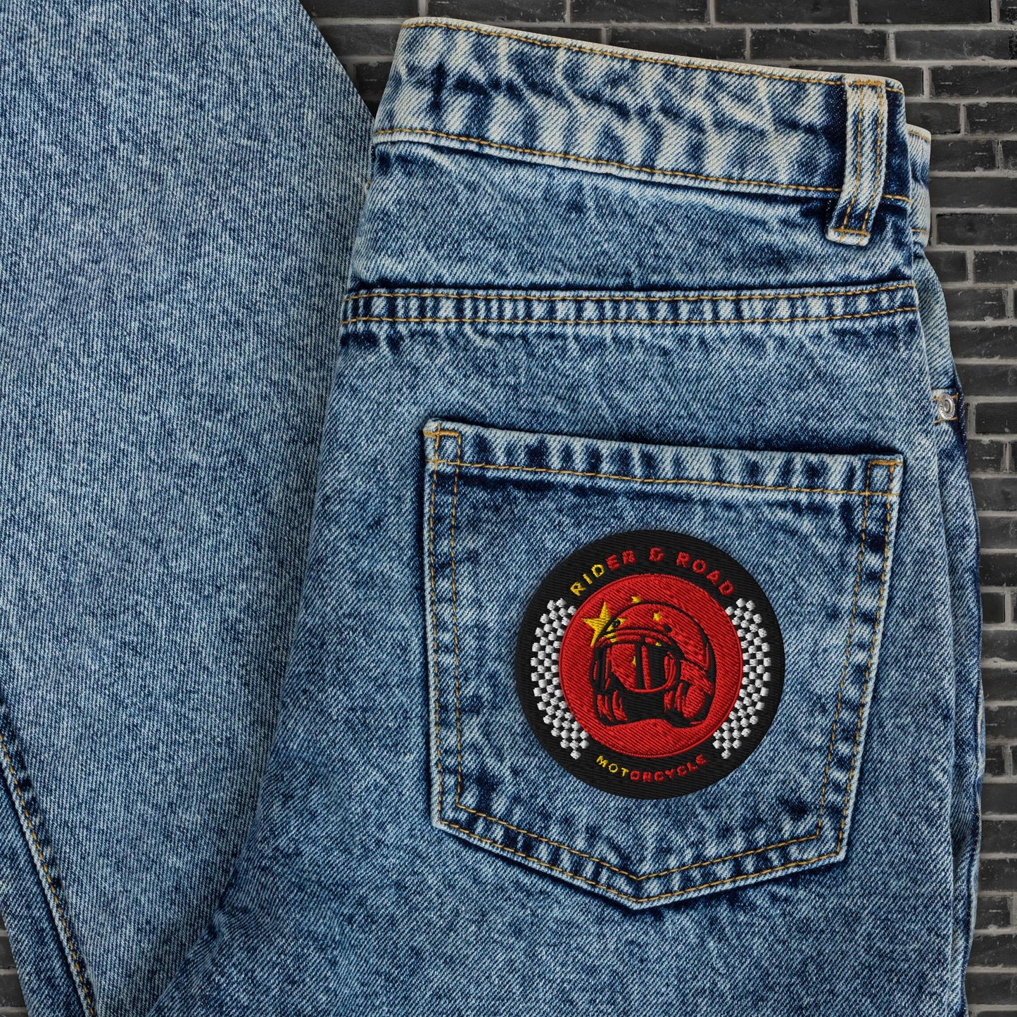 Patch Rider&Road Motorcycle "China"