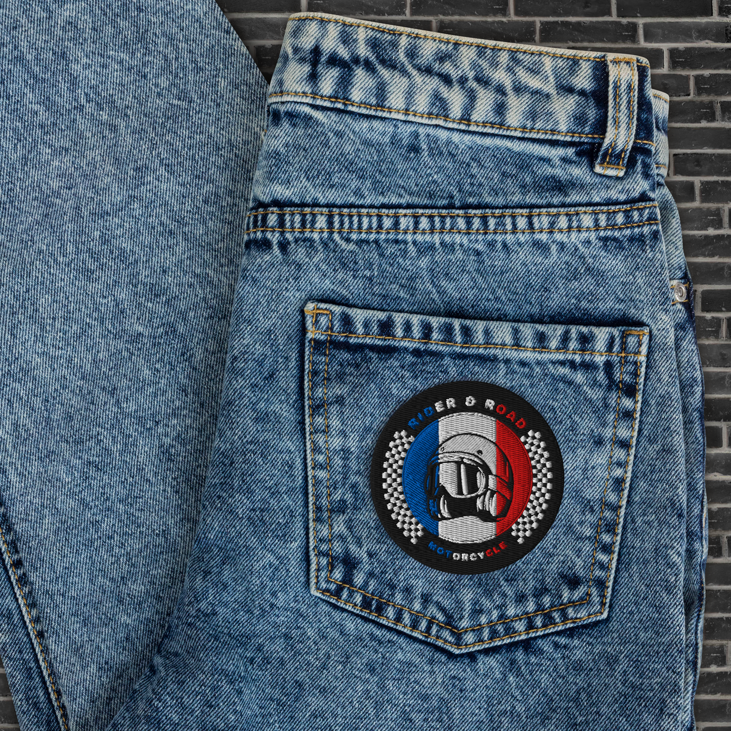Patch Rider&Road Motorcycle "France"