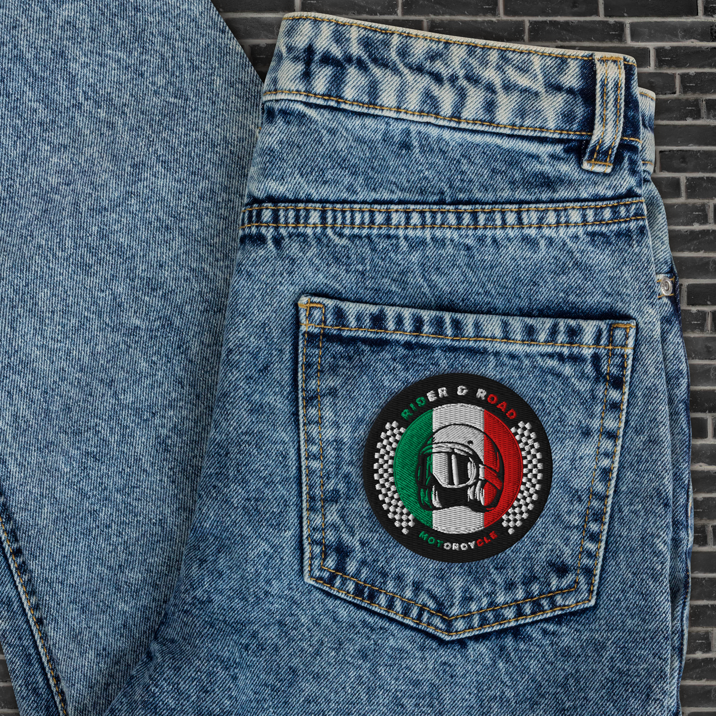 Patch Rider&Road Motorcycle "Italy"