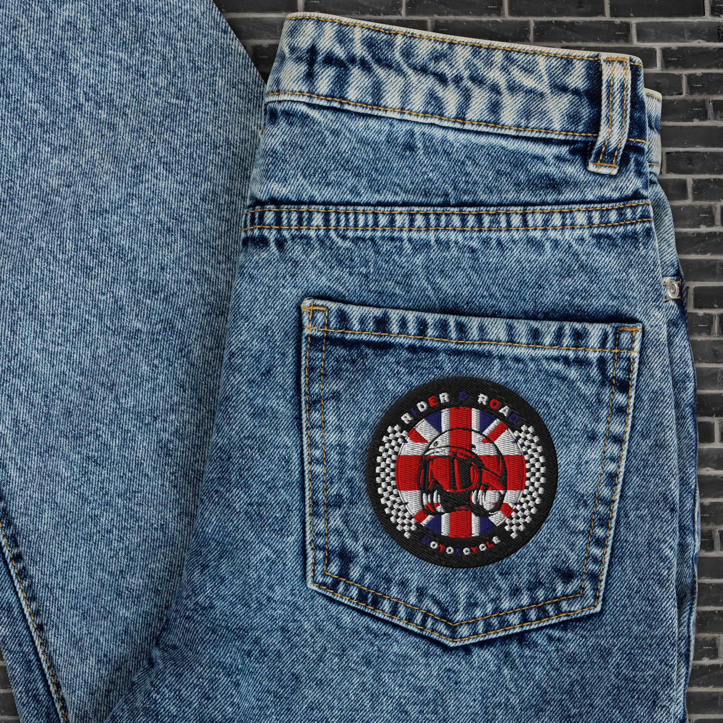 Patch Rider&Road Motorcycle "UK"
