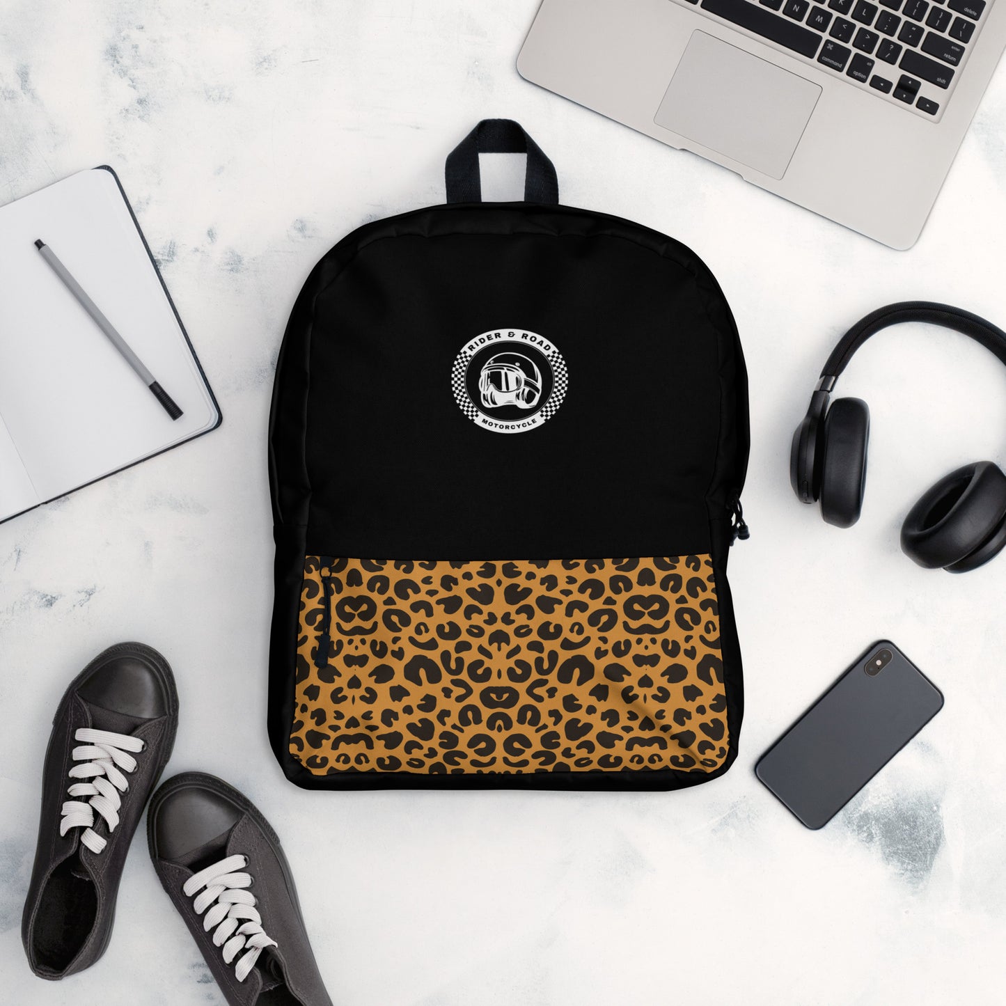 Backpack By Rider&Road "Leopard&Black"