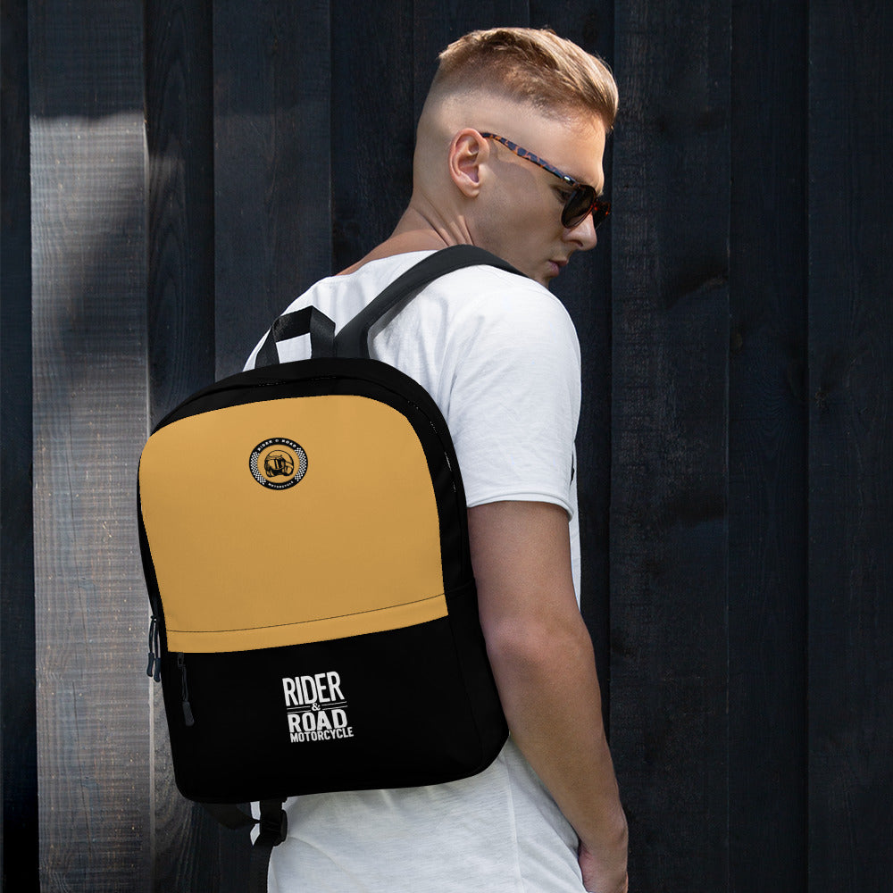 Backpack By Rider&Road "Black&Yellow"