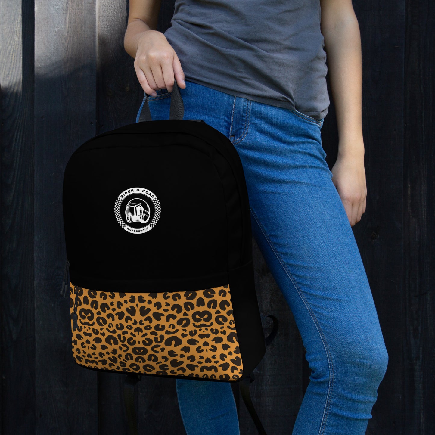 Backpack By Rider&Road "Leopard&Black"