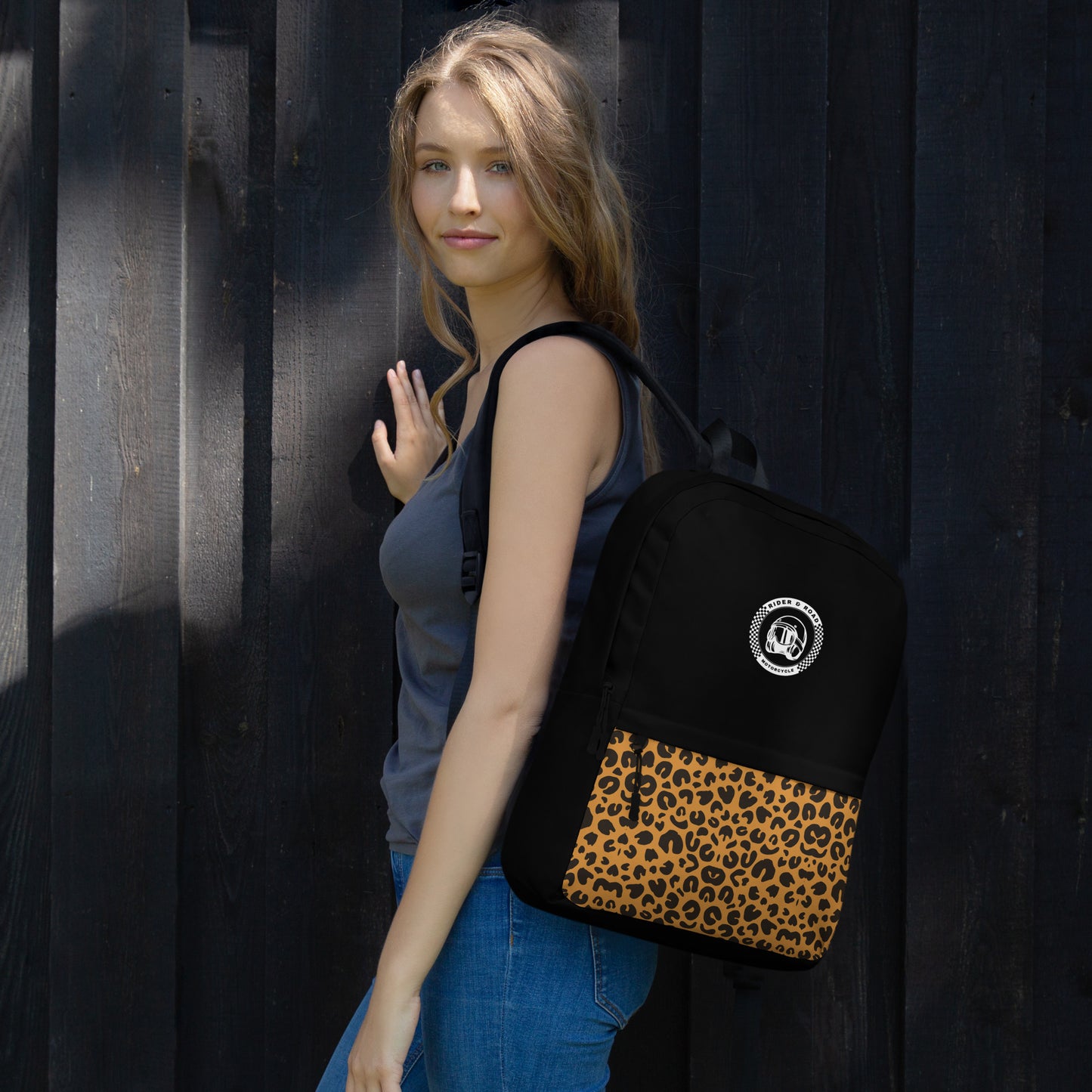 Backpack By Rider&Road "Leopard&Black"