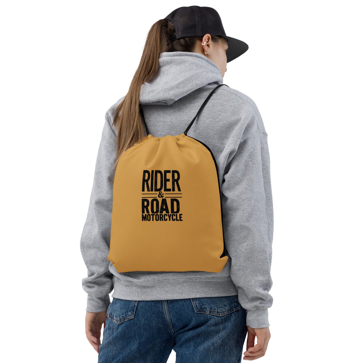 Drawstring bag By Rider&Road "Yellow&Black"