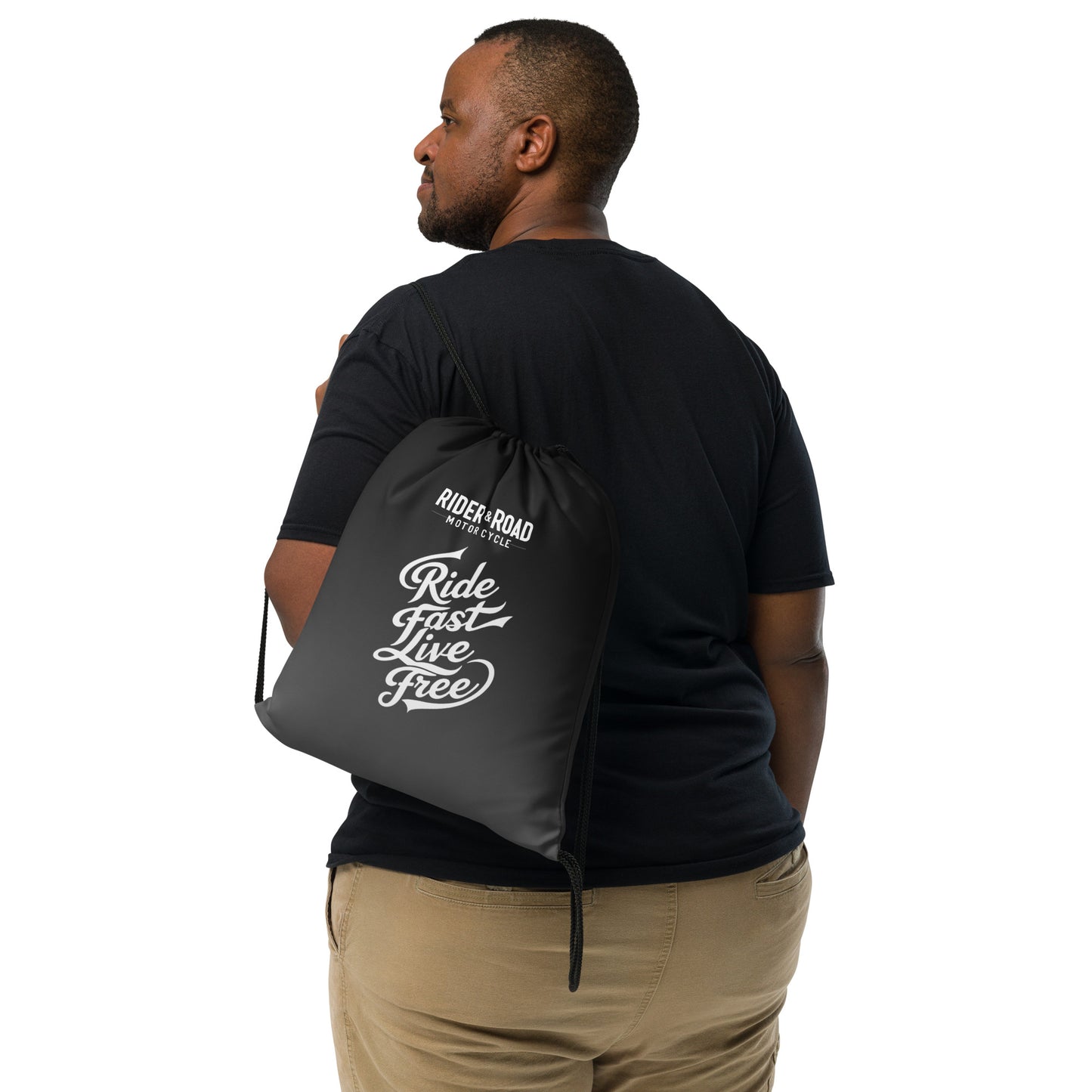 Drawstring bag By Rider&Road "Ride Fast"