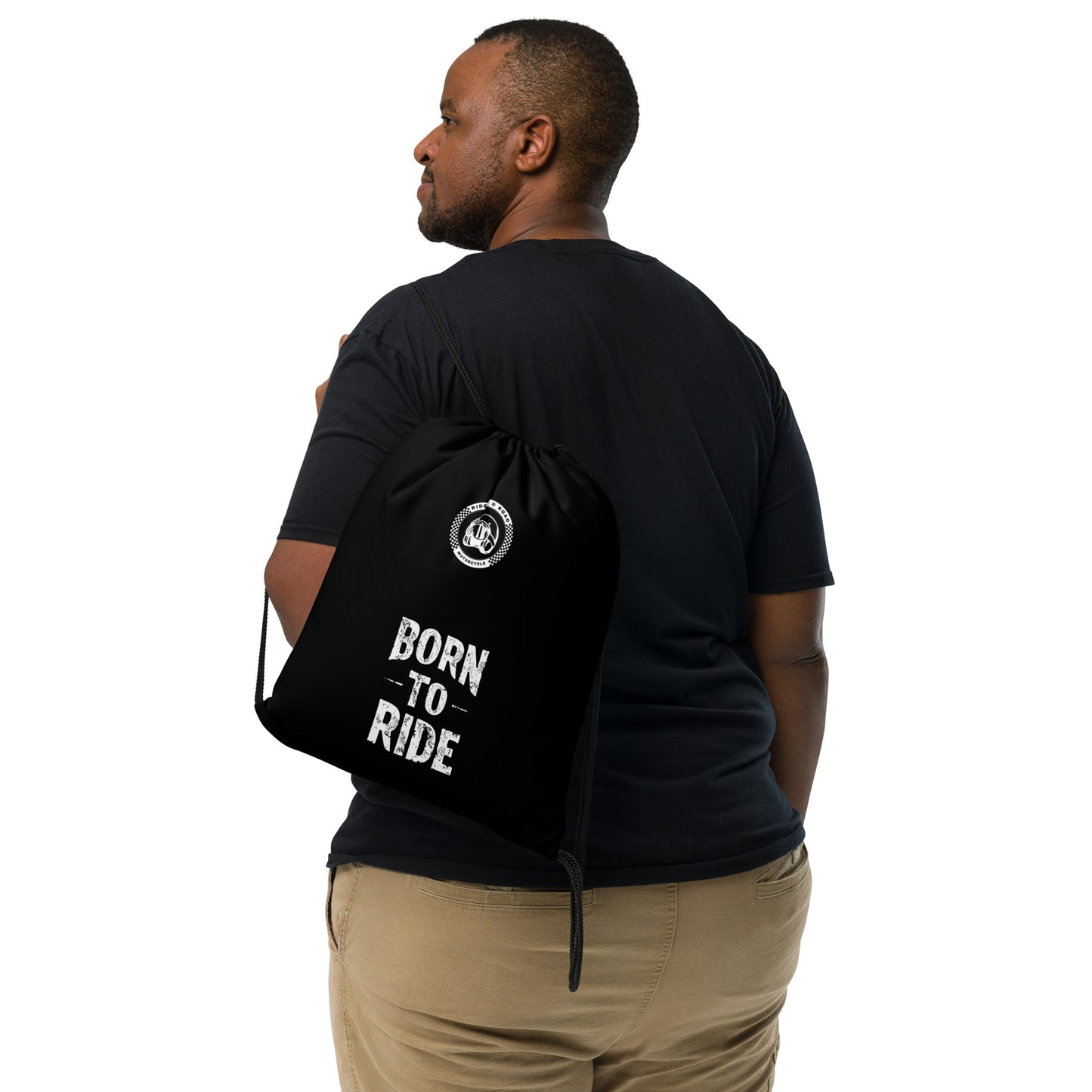 Drawstring bag By Rider&Road "Black&White"
