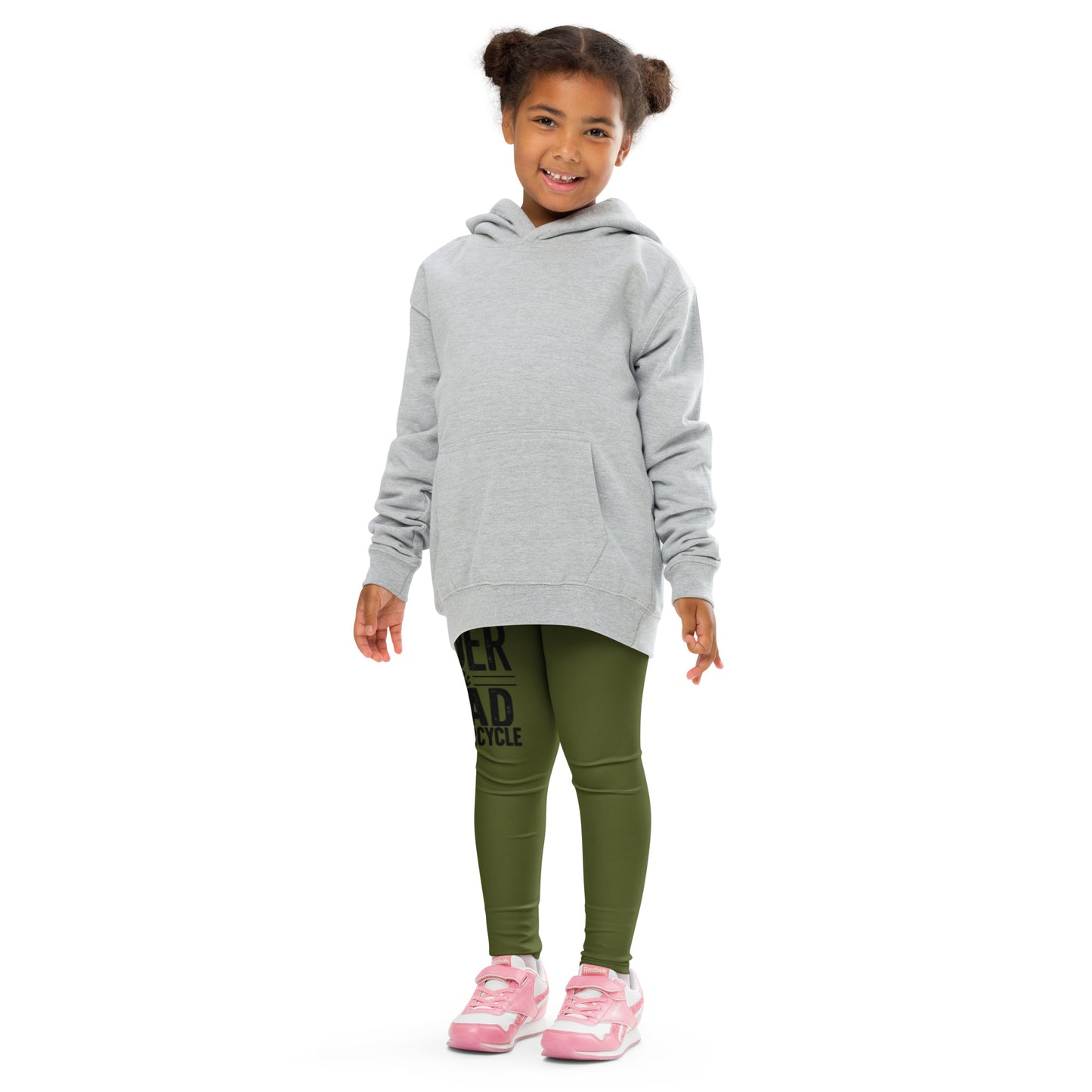 Kid's Leggings By Rider&Road "Green&Black"