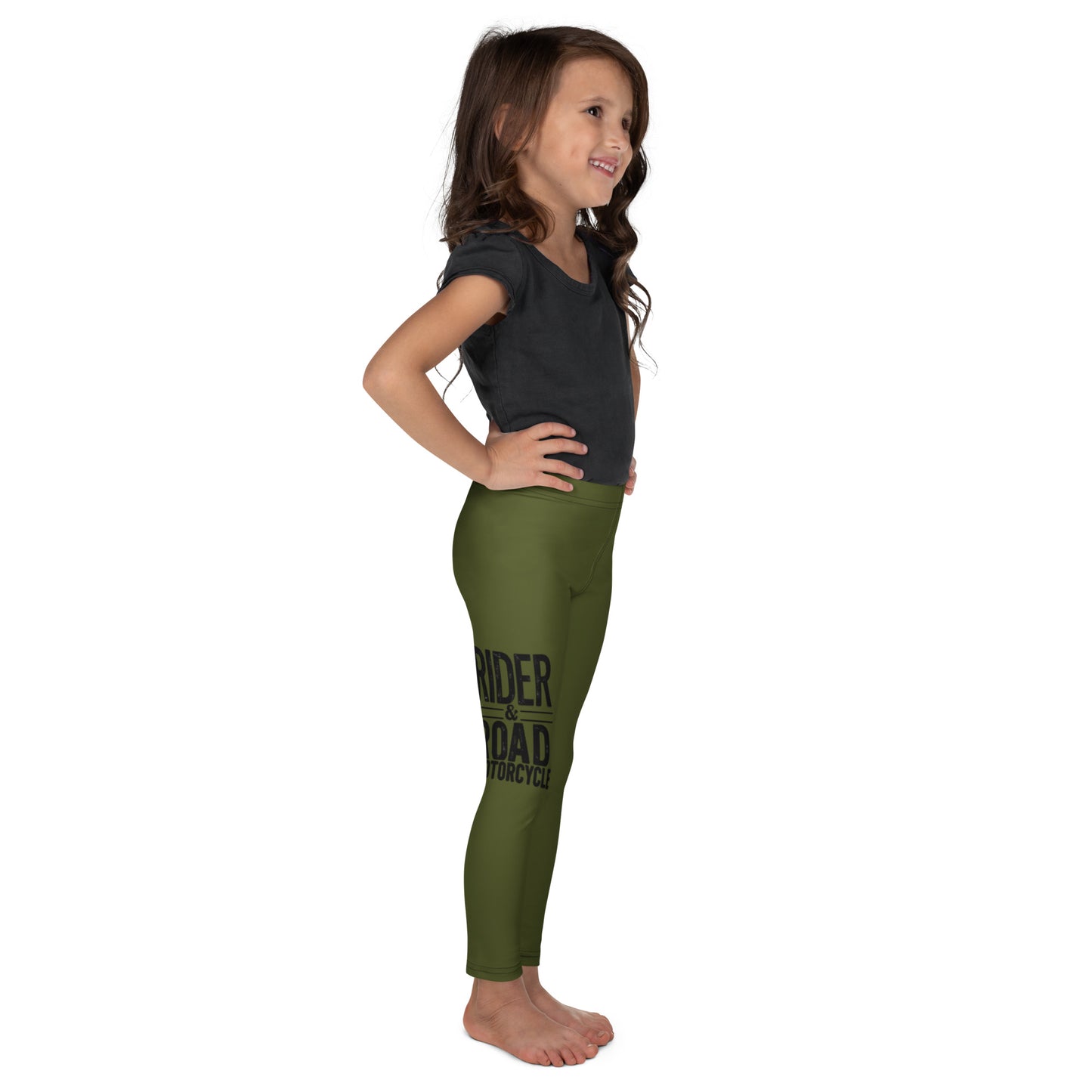 Kid's Leggings By Rider&Road "Green&Black"