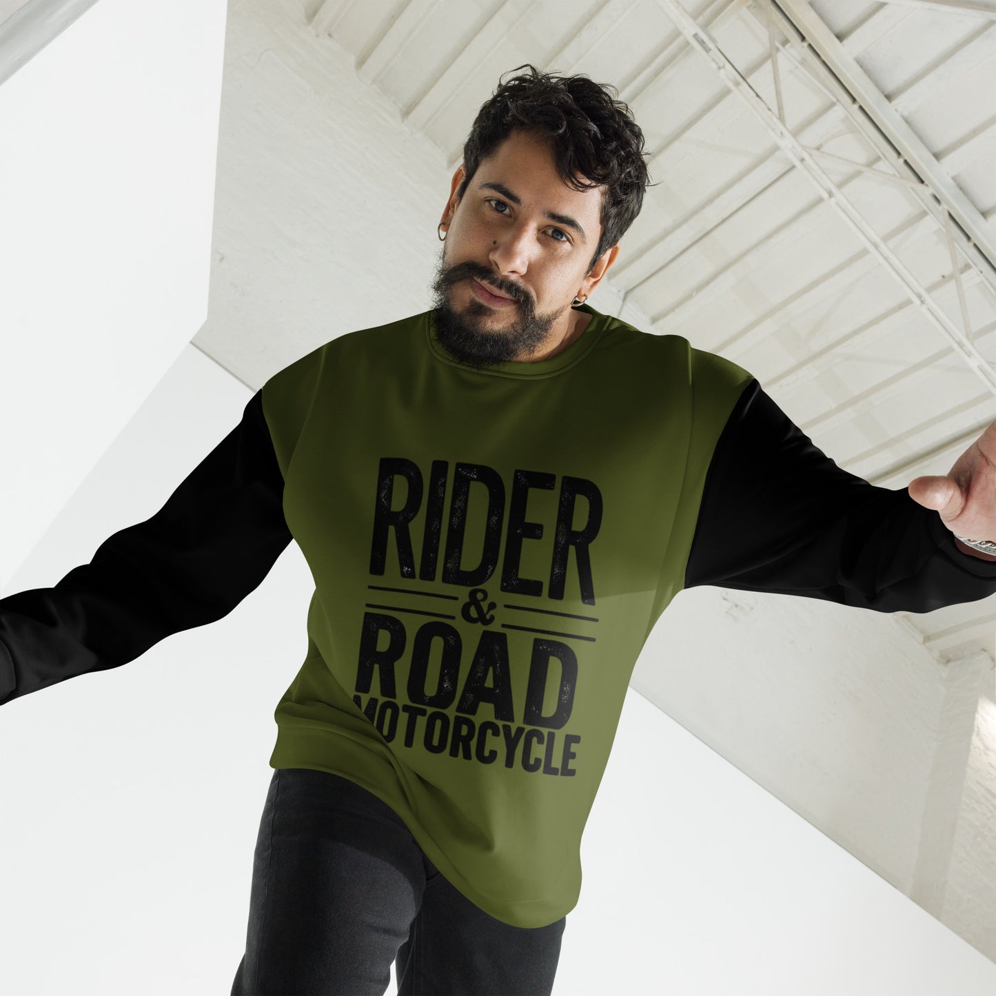 Men's Sweatshirt By Rider&Road "Khaki"