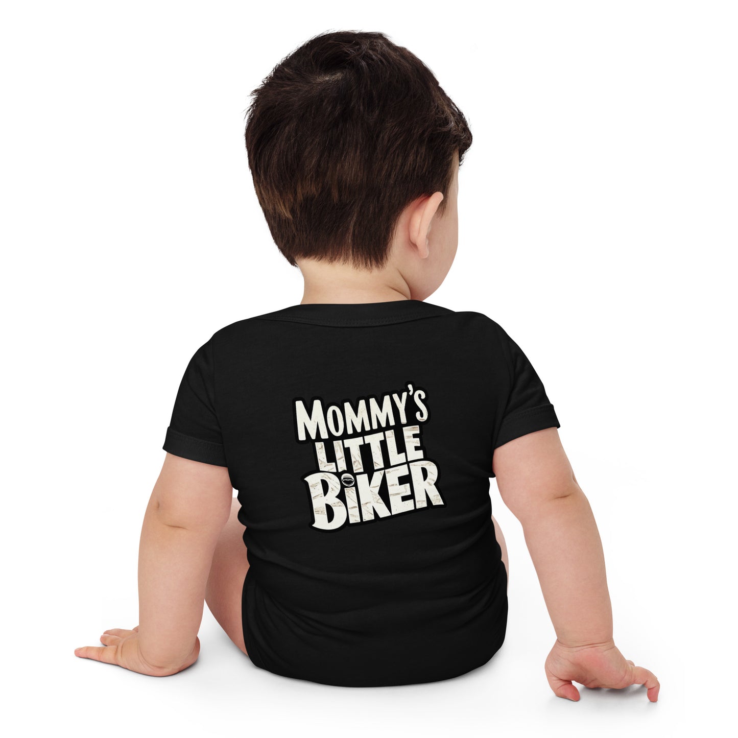 Baby short sleeve one piece By Rider&Road "Mommy`s Little Biker" Nº1