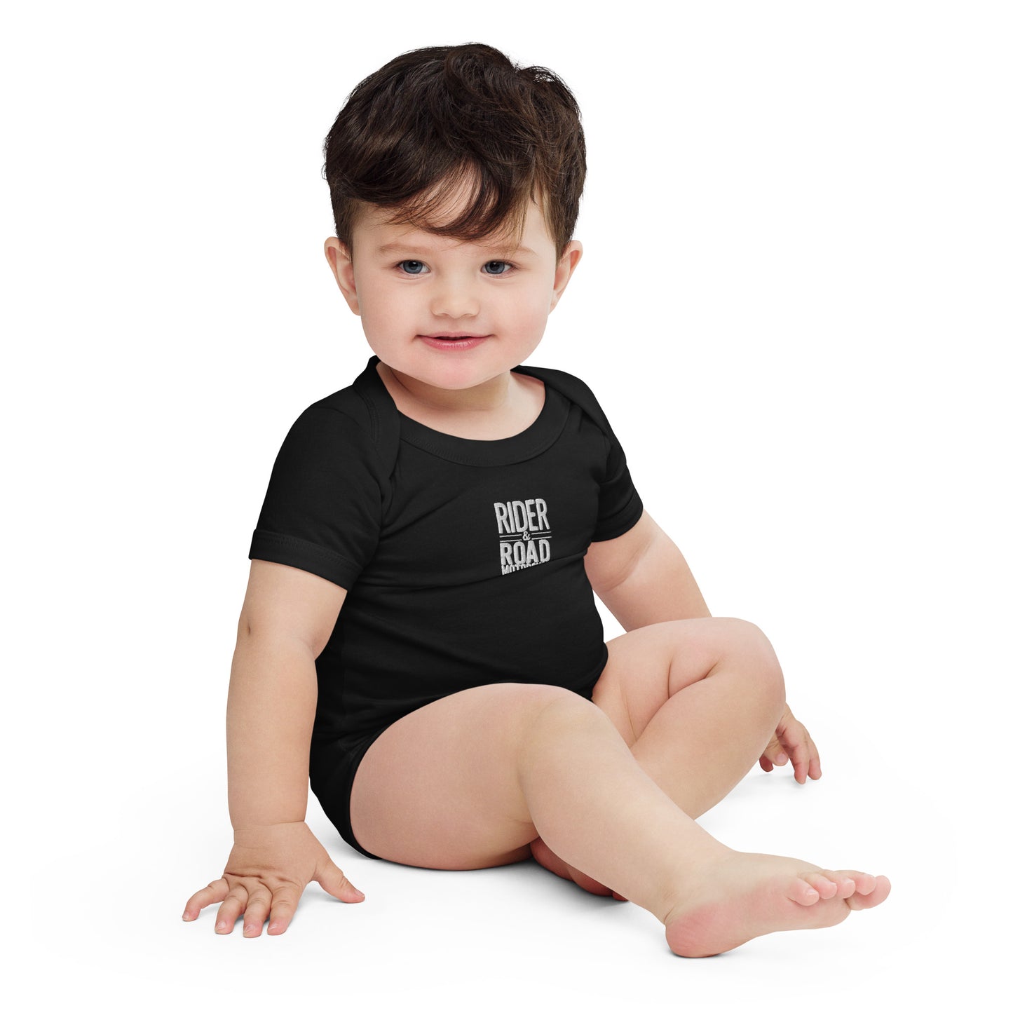 Baby short sleeve one piece By Rider&Road "Mommy`s Little Biker" Nº1