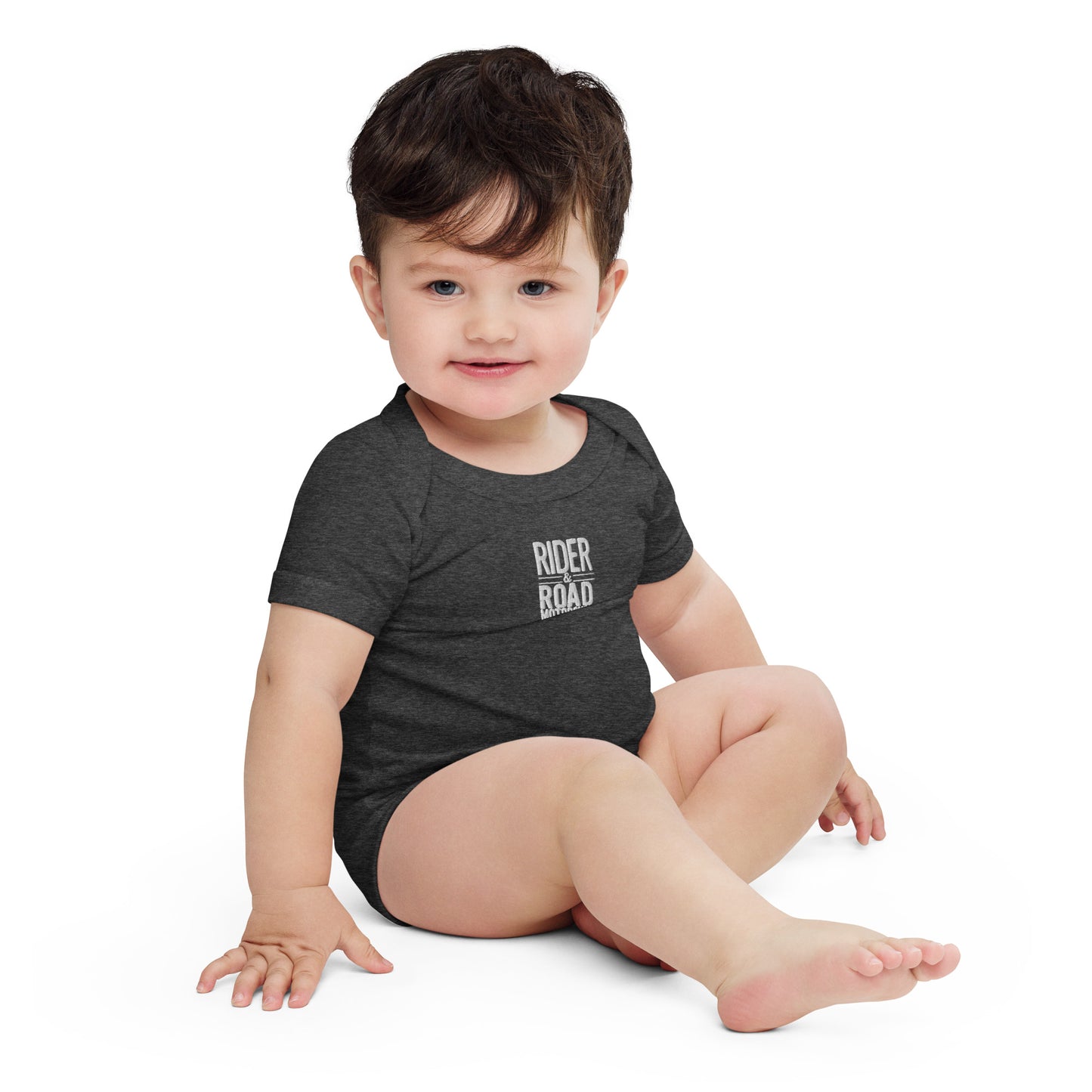 Baby short sleeve one piece By Rider&Road "Mommy`s Little Biker" Nº1