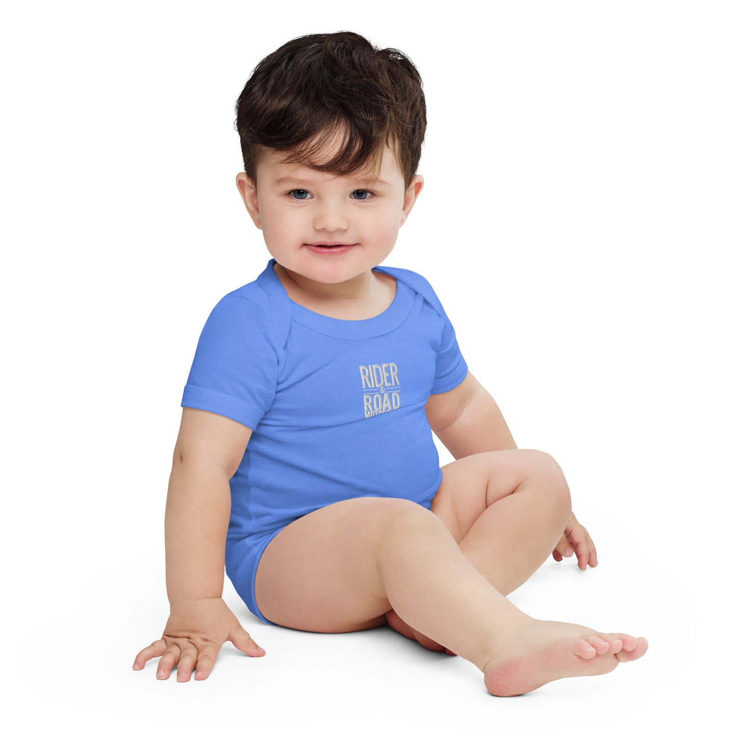 Baby short sleeve one piece By Rider&Road "Mommy`s Little Biker" Nº1