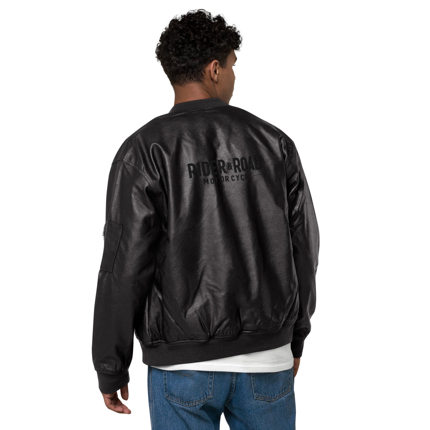 Leather Bomber Jacket By Rider&Road "Cafe Race"