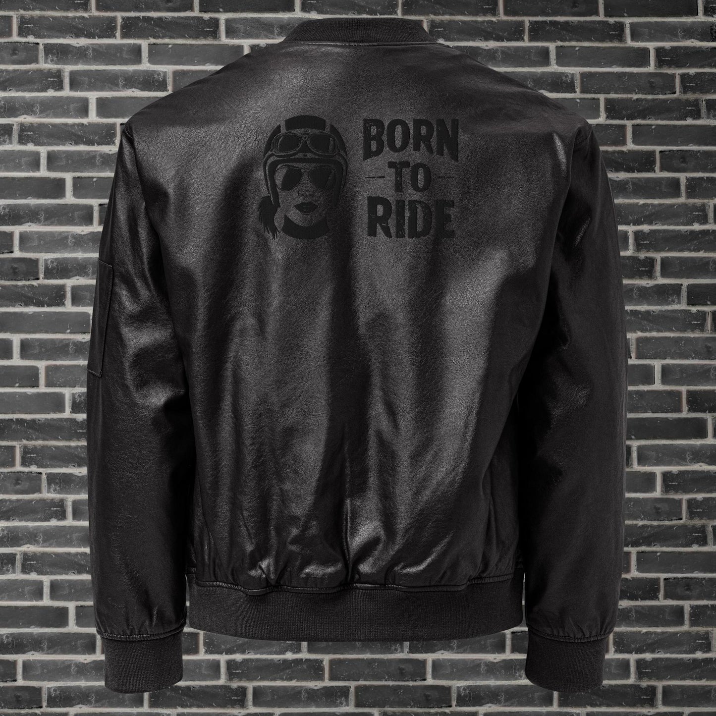 Leather Bomber Jacket By Rider&Road "Lady Racer"