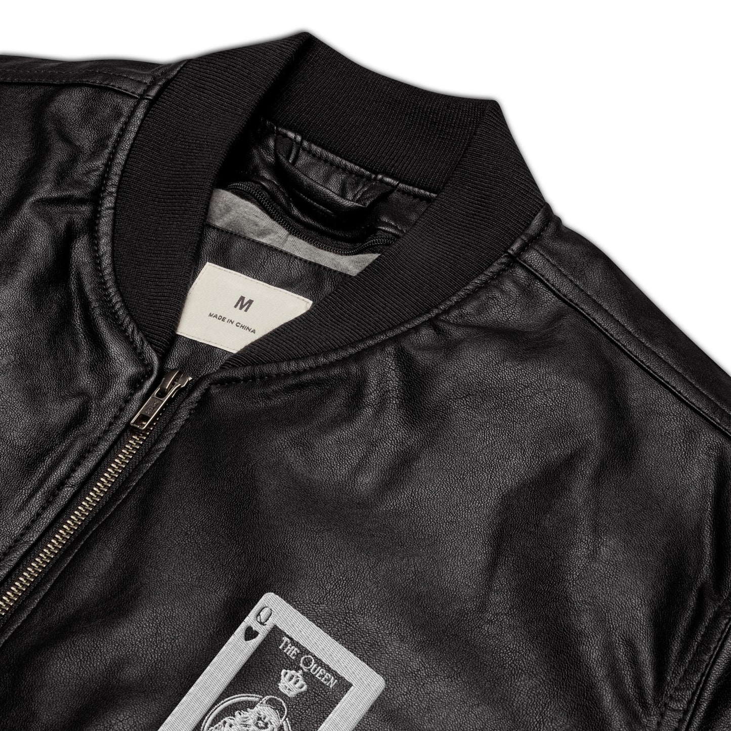 Leather Bomber Jacket By Rider&Road "Queen of the Road"