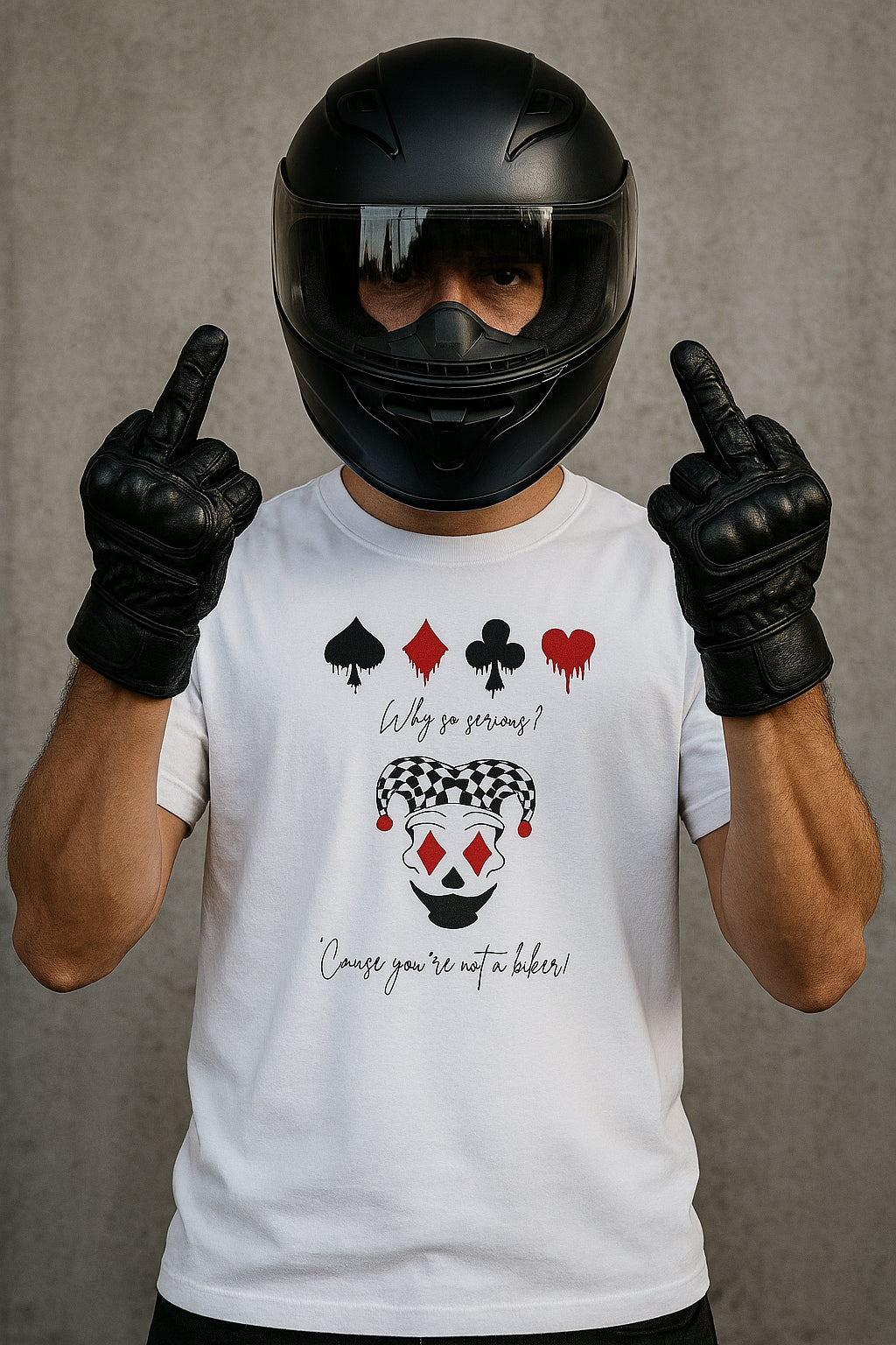 Men's cotton t-shirt By Rider&Road "Serious"