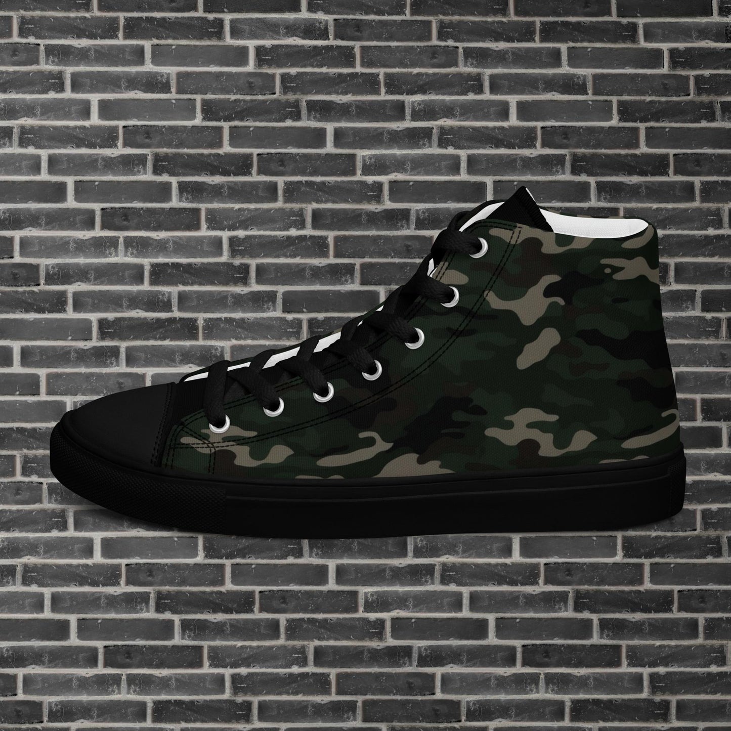Men’s high top shoes By Rider&Road "Camo Forest"