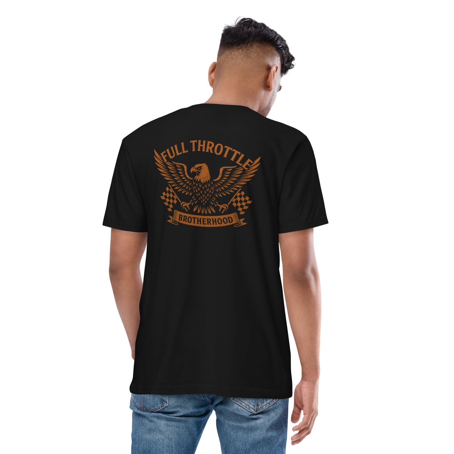 Men's premium heavyweight tee By Rider&Road "Brotherhood"