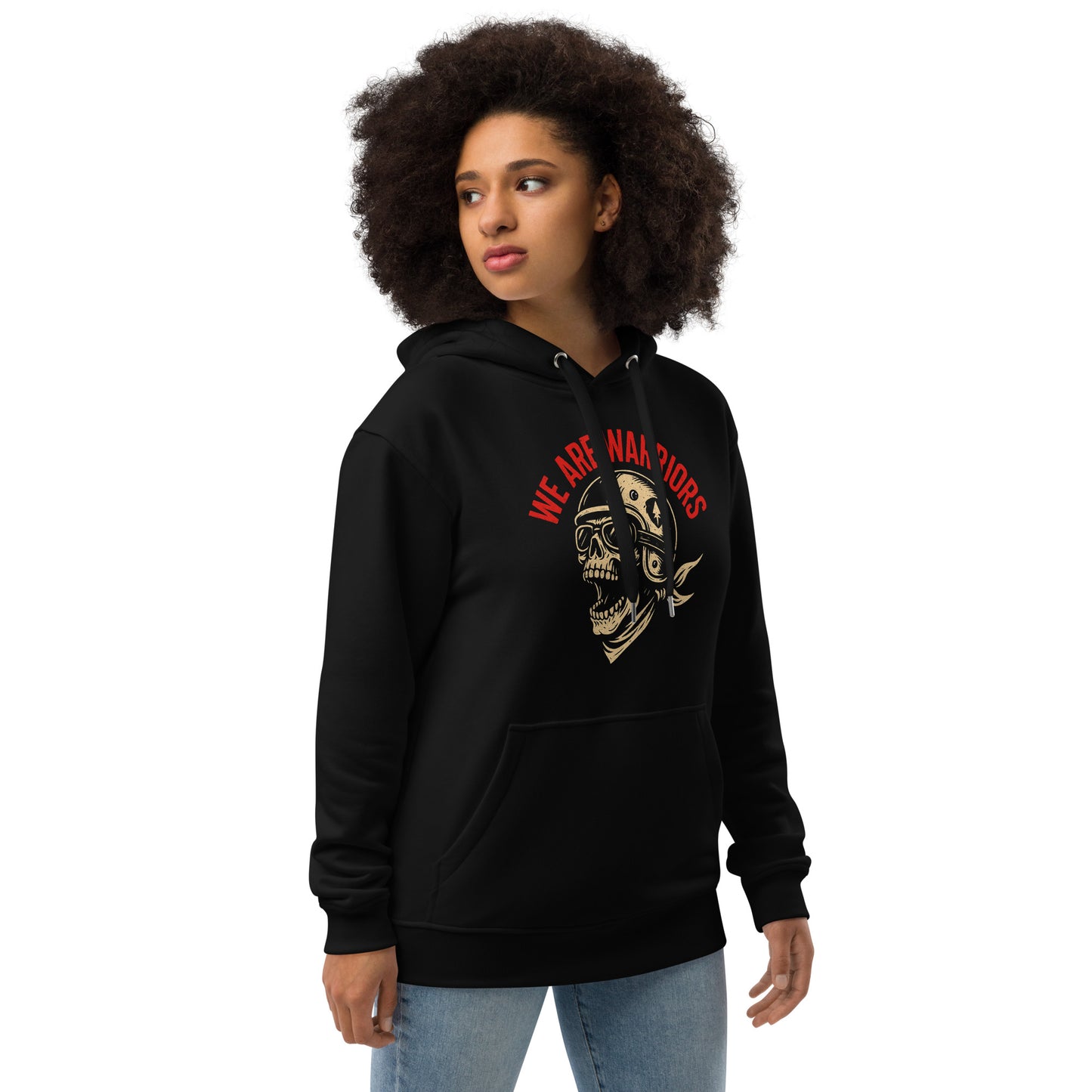 Premium eco hoodie -We Are Warriors- "Skull"