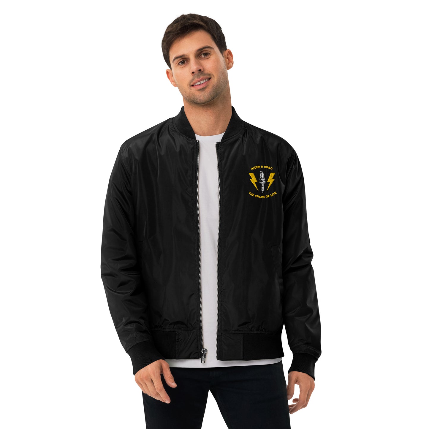 Premium bomber jacket "The Spark of Life"