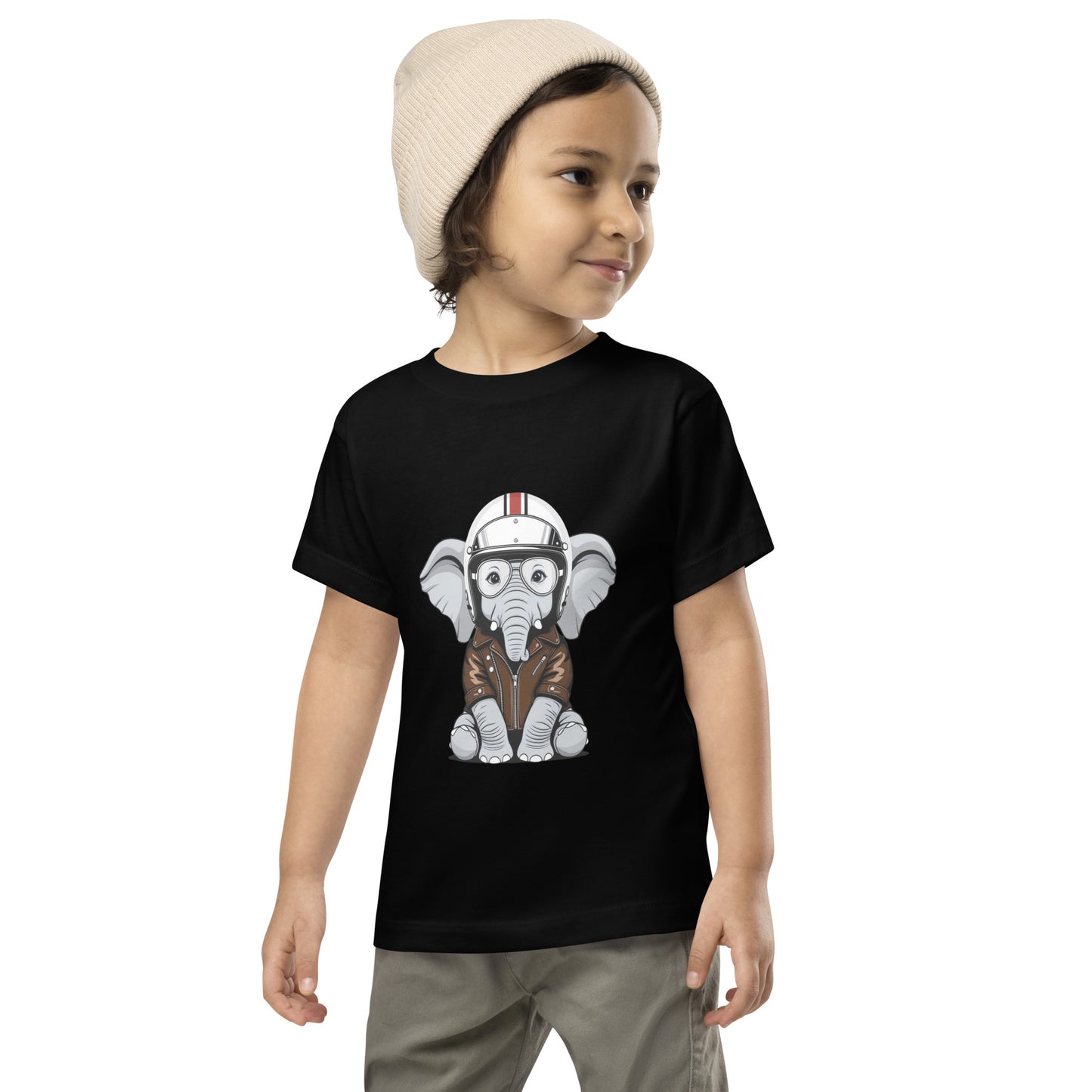Toddler Short Sleeve Tee By Rider&Road "Baby Elephant"