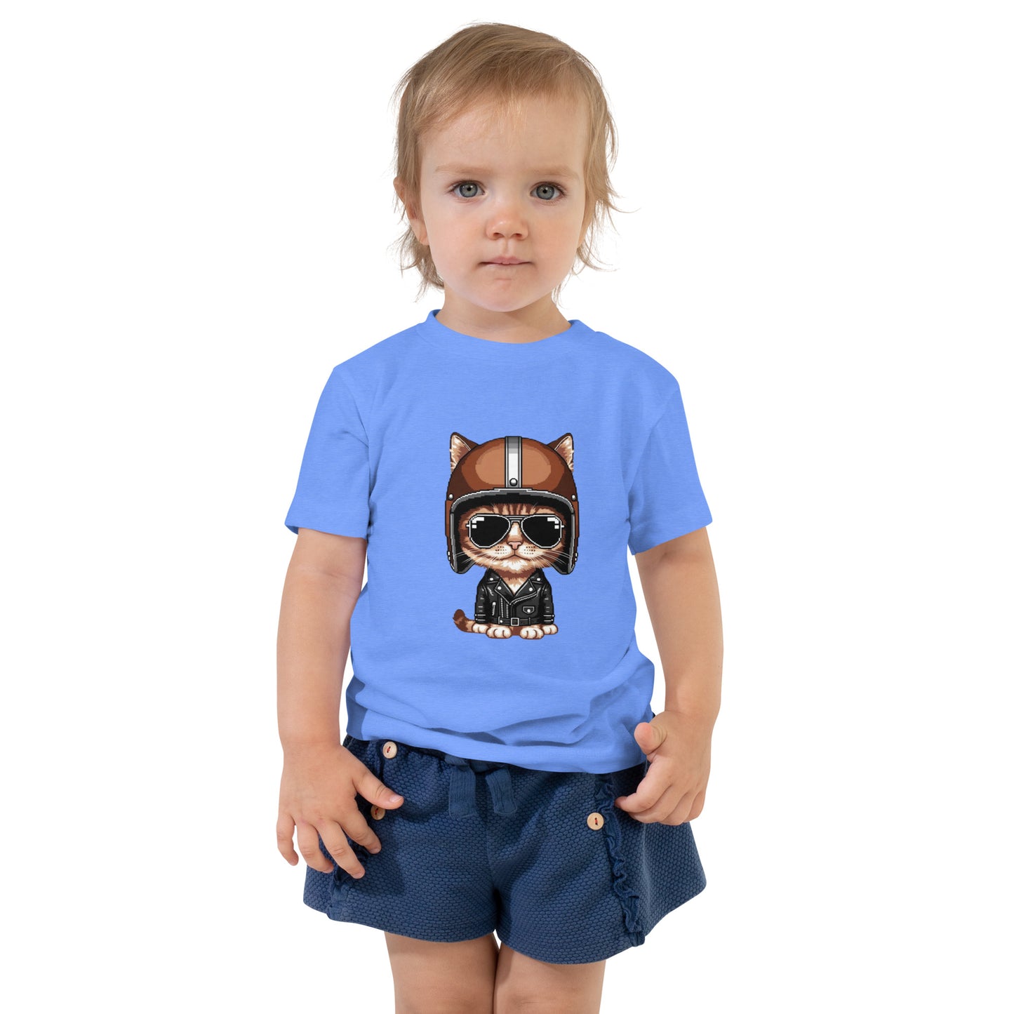 Toddler Short Sleeve Tee By Rider&Road "Baby Cat"