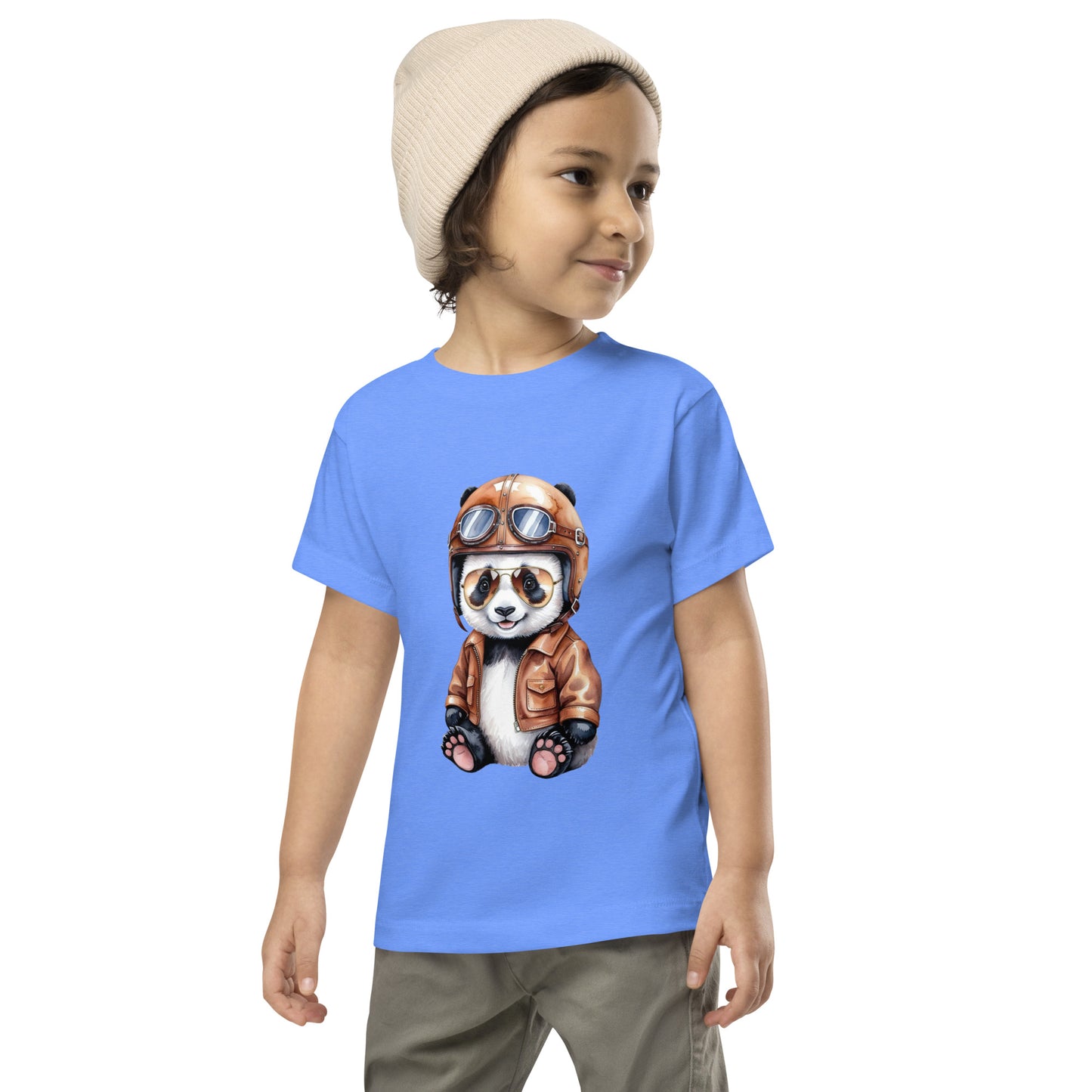 Toddler Short Sleeve Tee By Rider&Road "Baby Panda"