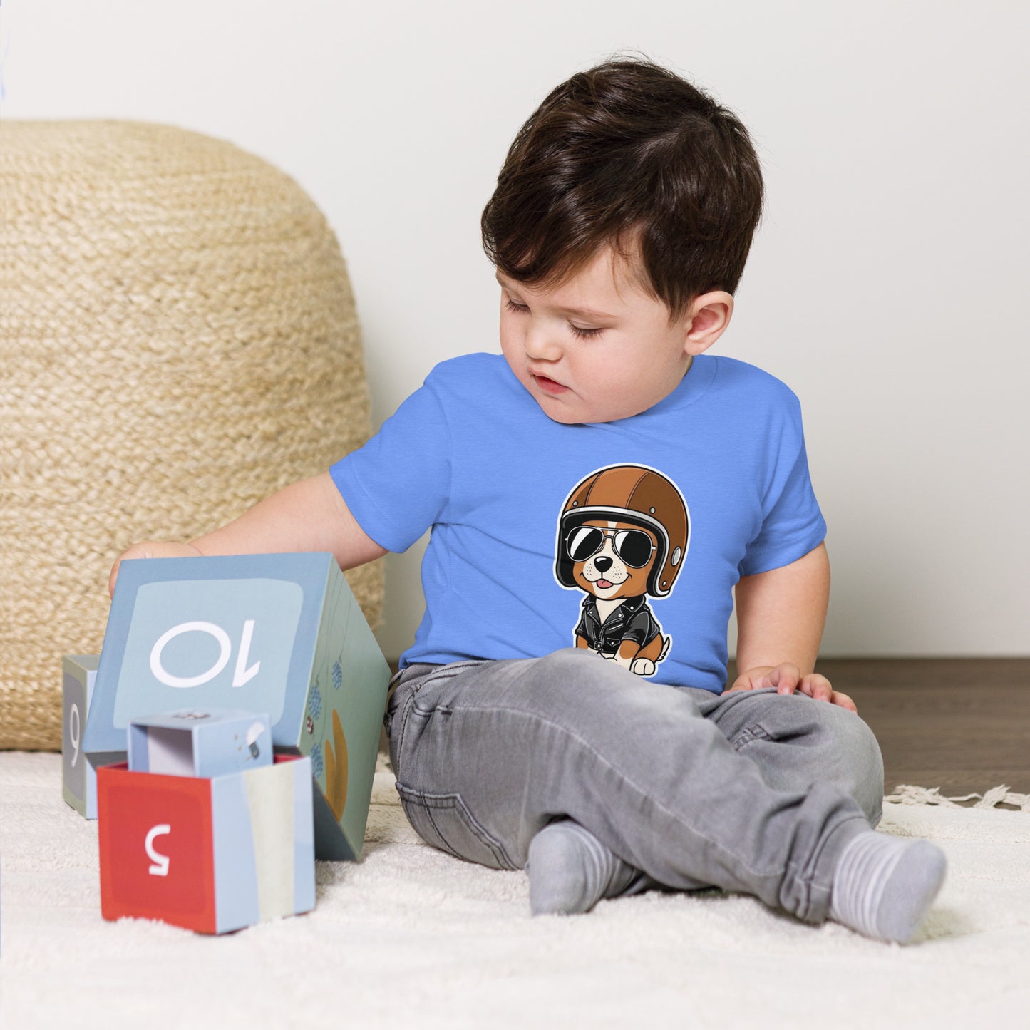 Toddler Short Sleeve Tee By Rider&Road "Baby Dog"