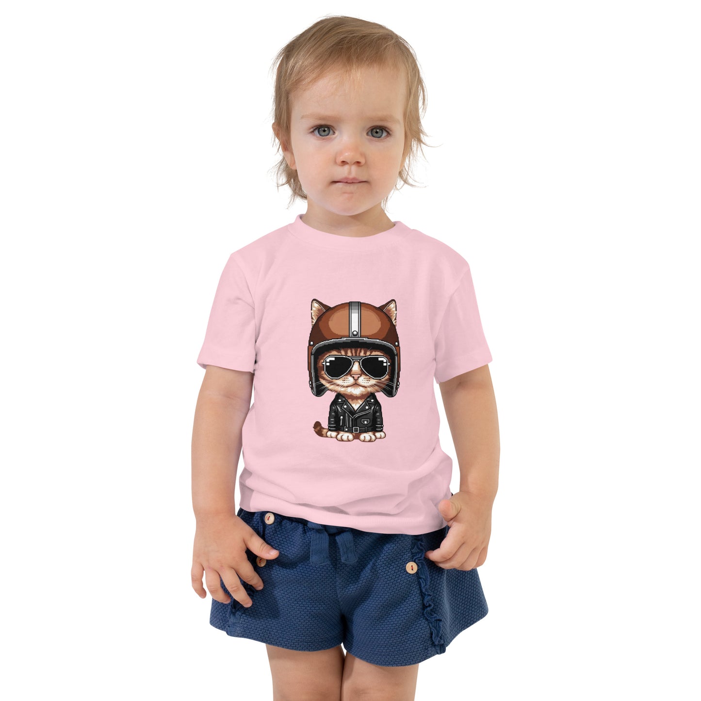 Toddler Short Sleeve Tee By Rider&Road "Baby Cat"