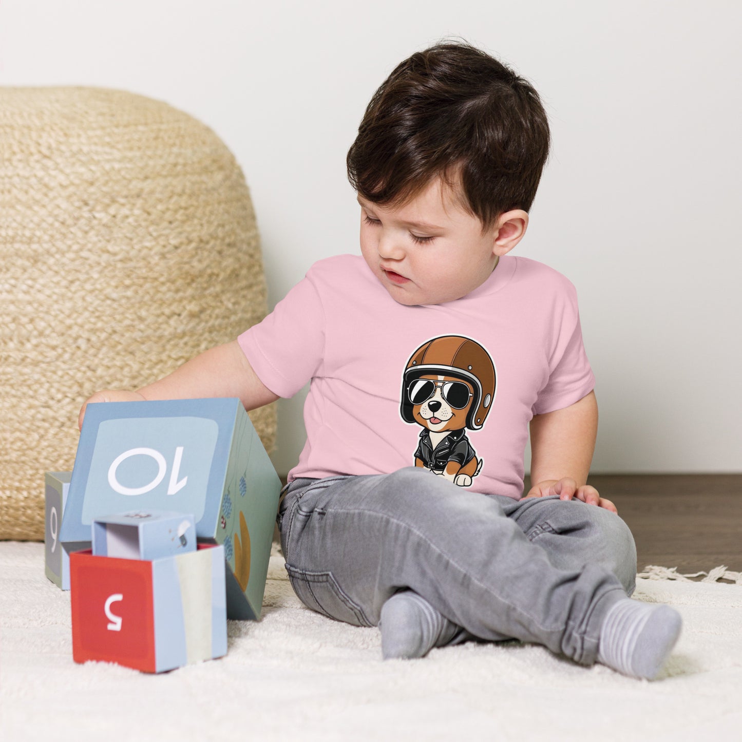 Toddler Short Sleeve Tee By Rider&Road "Baby Dog"