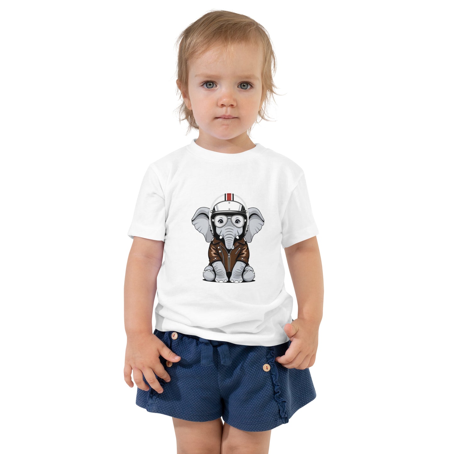 Toddler Short Sleeve Tee By Rider&Road "Baby Elephant"