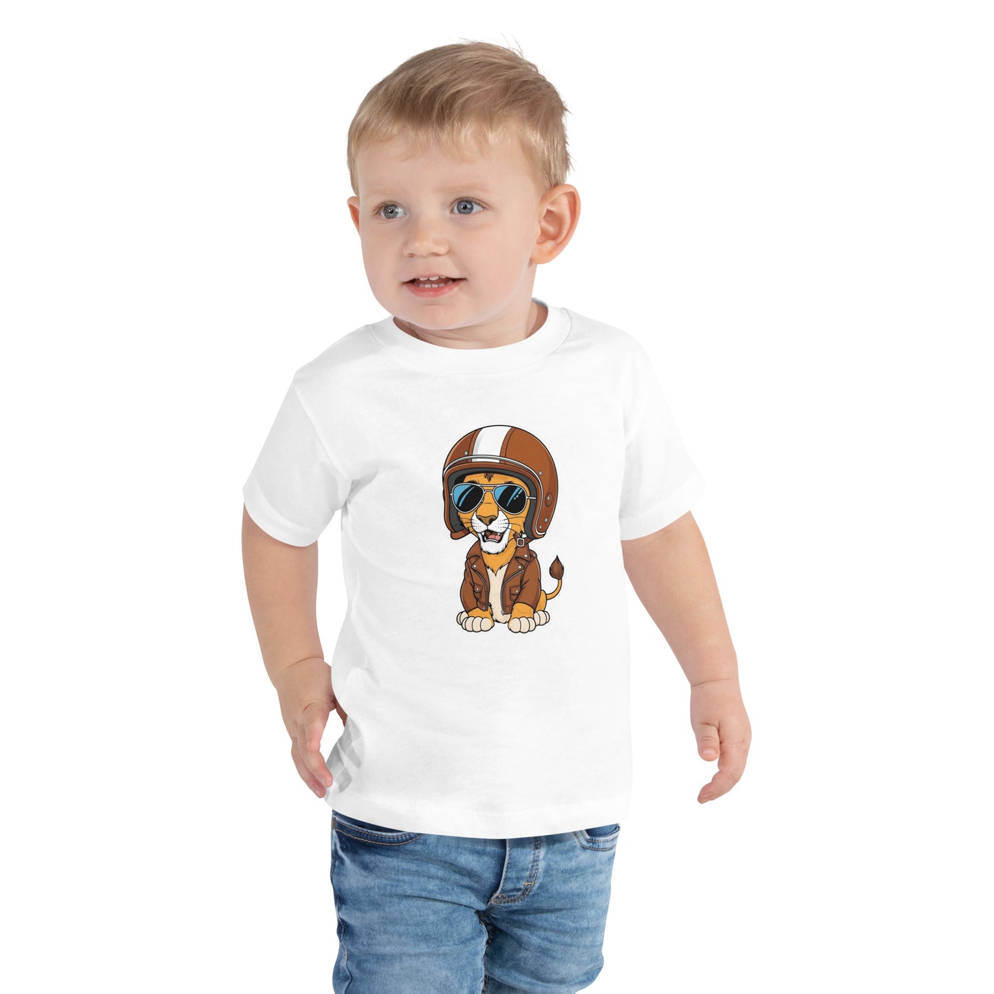 Toddler Short Sleeve Tee By Rider&Road "Baby Lion"