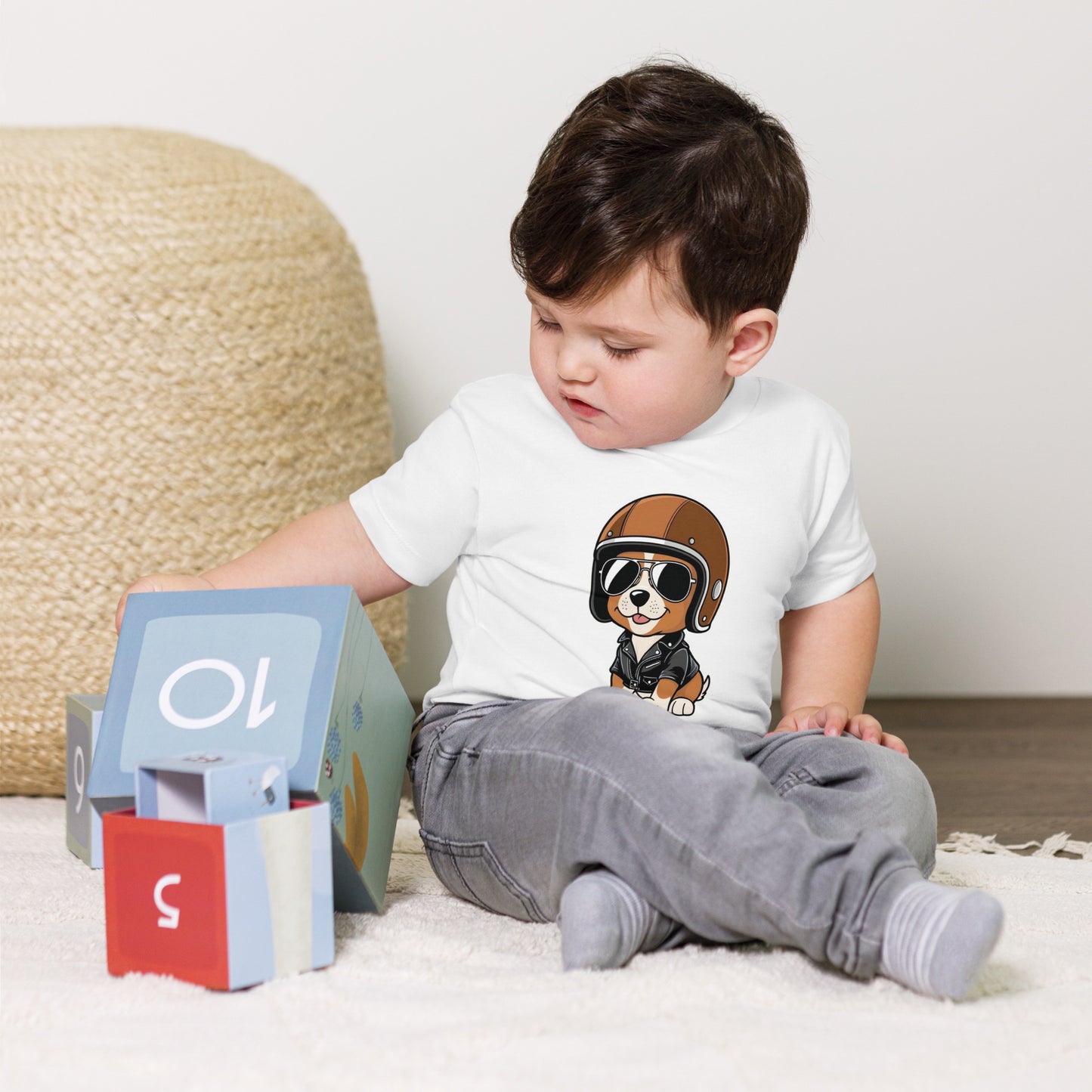 Toddler Short Sleeve Tee By Rider&Road "Baby Dog"