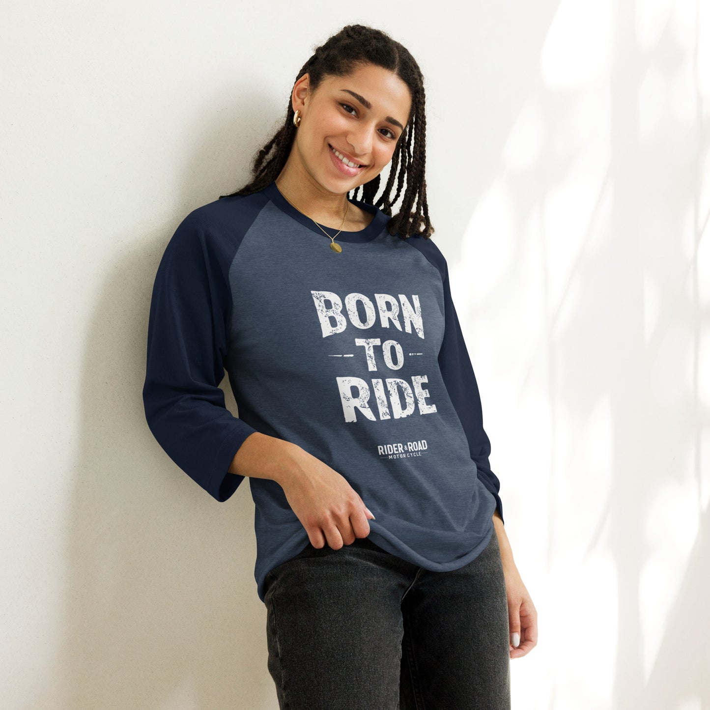 (Unisex) 3/4 sleeve raglan shirt By Rider&Road Nº3