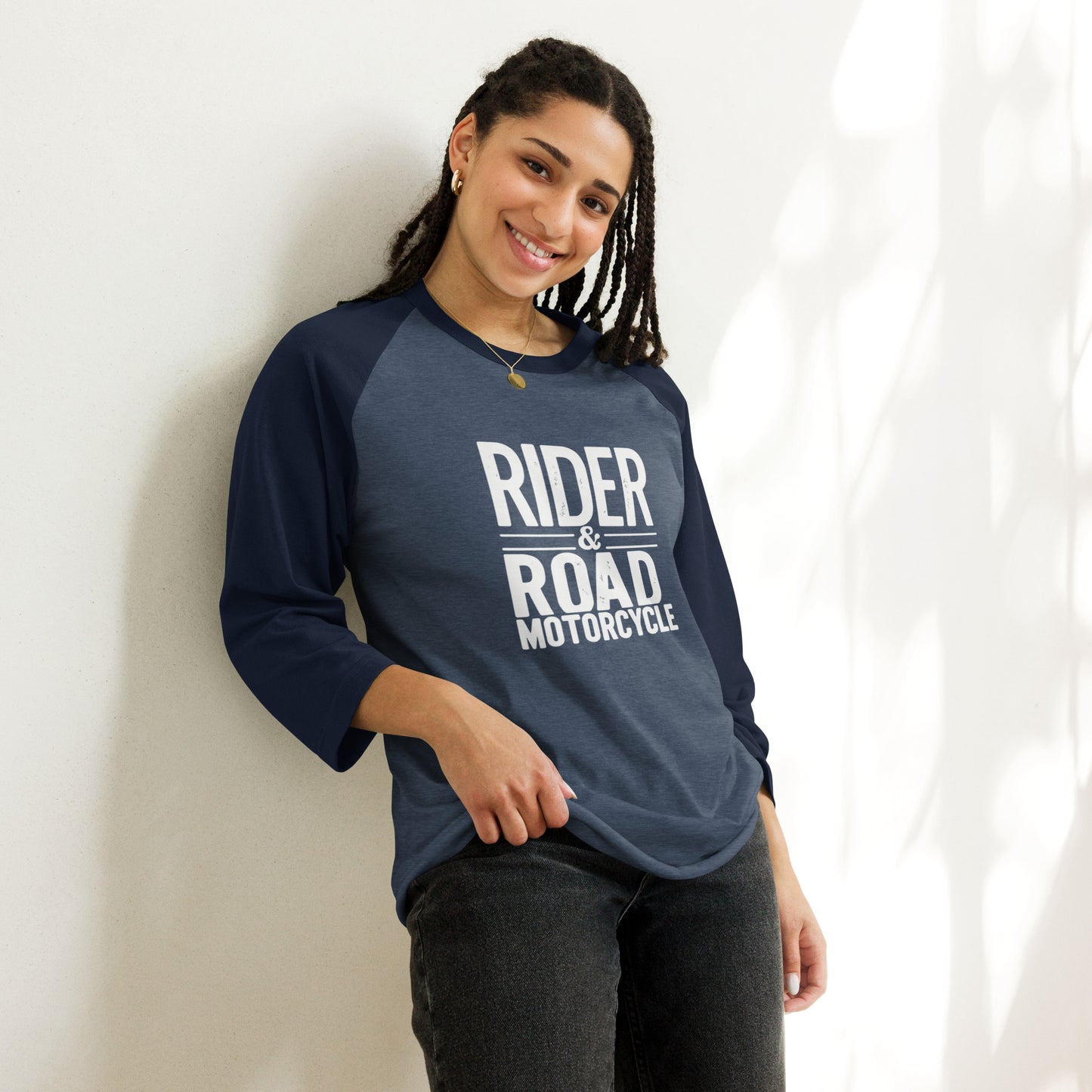 (Unisex) 3/4 sleeve raglan shirt By Rider&Road Nº4