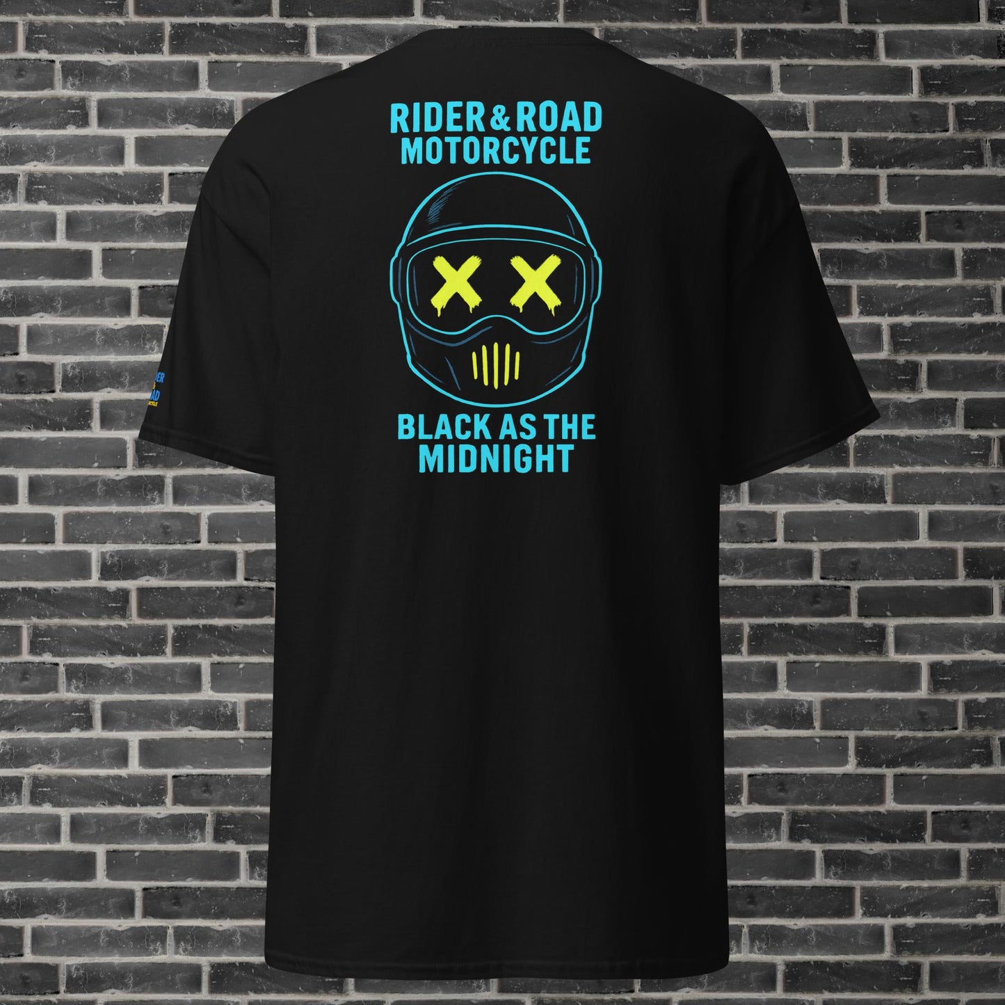 Unisex cotton t-shirt By Rider&Road "Midnight"