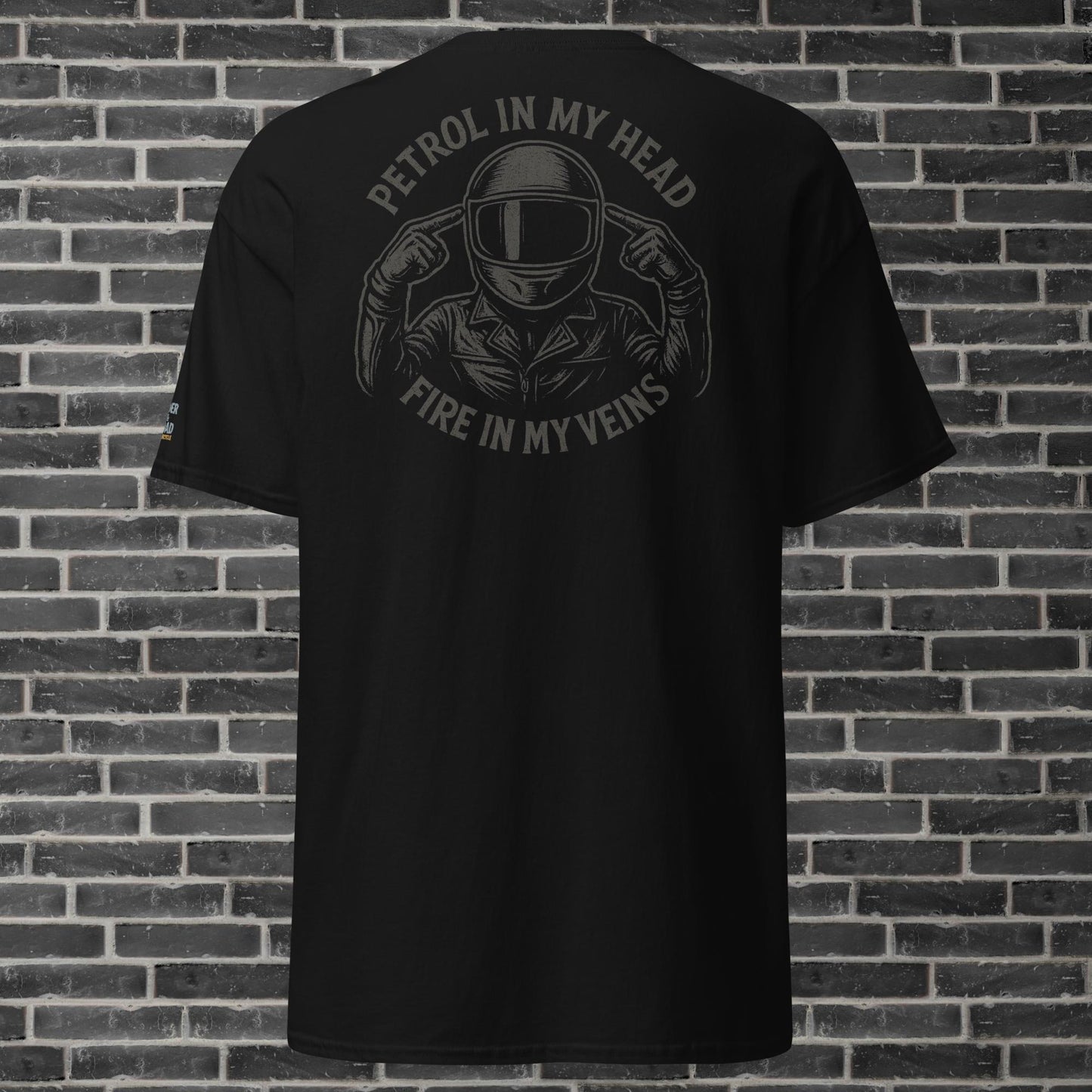 Unisex cotton t-shirt By Rider&Road "Gray&White"