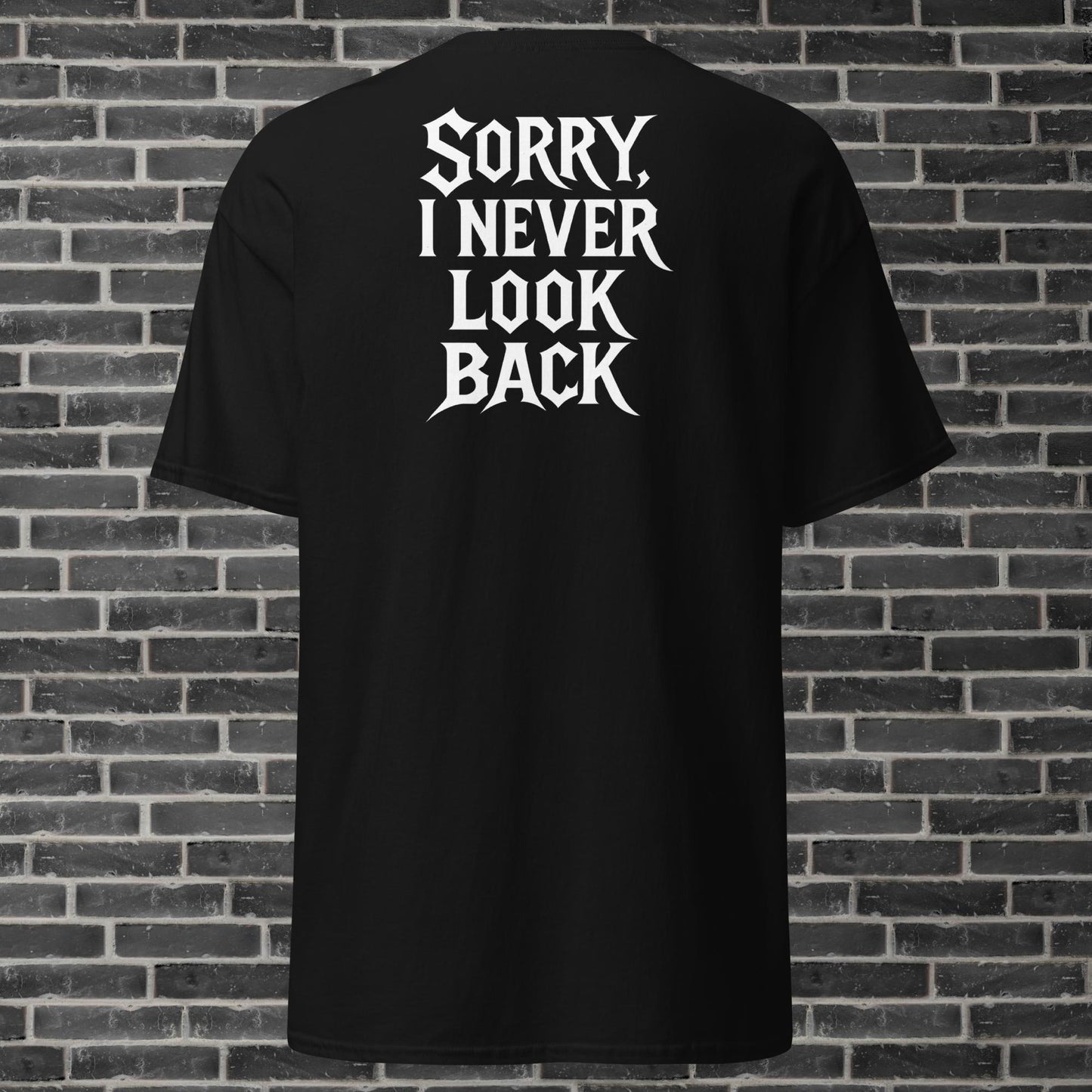 Unisex cotton t-shirt By Rider&Road "Never Look Back"