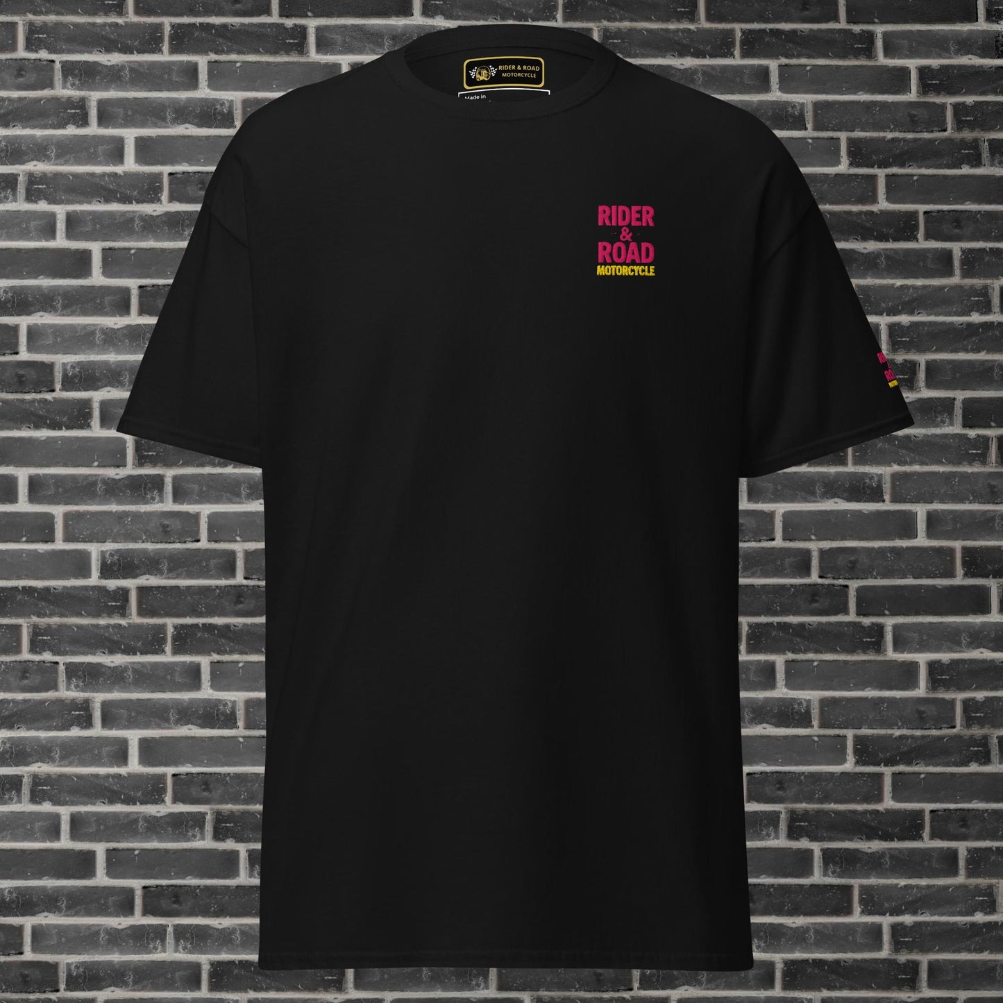 Unisex cotton t-shirt By Rider&Road "Bright pink"