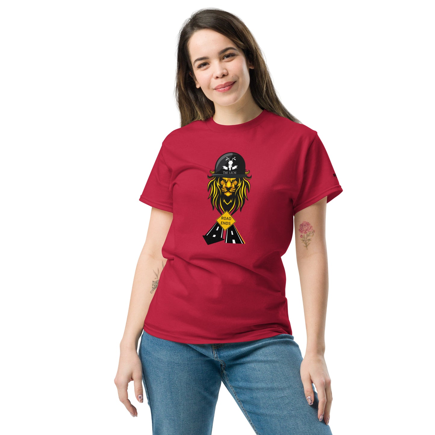 Women's t-shirt by Rider&Road "Ride & Lion"