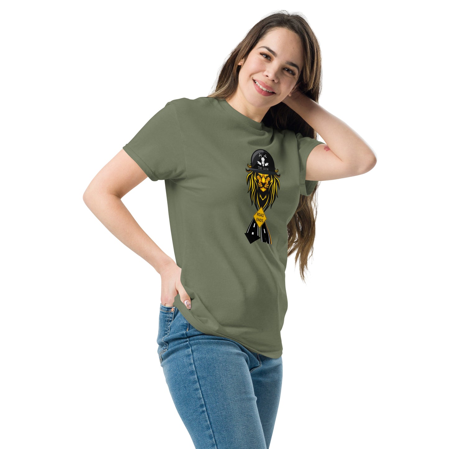 Women's t-shirt by Rider&Road "Ride & Lion"