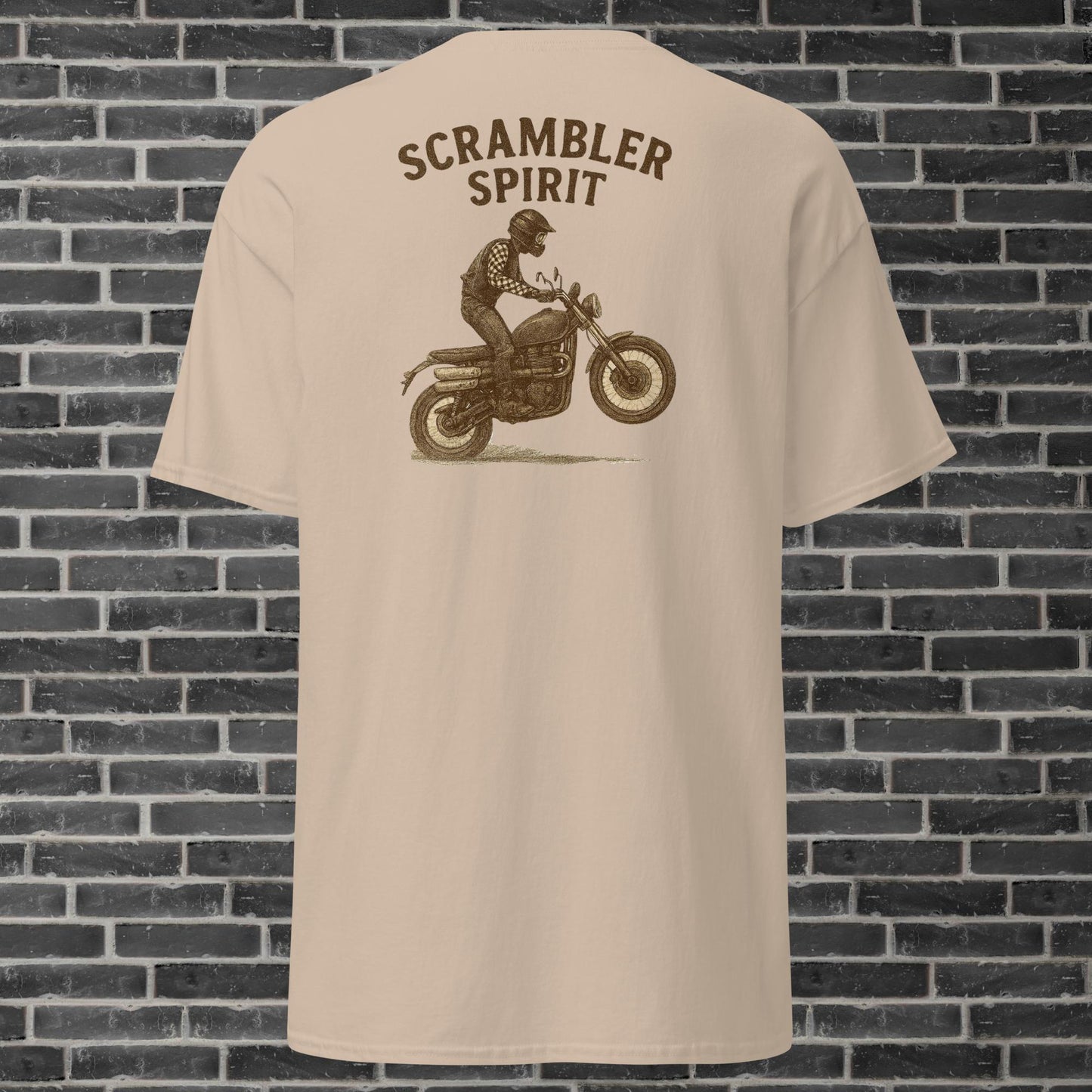 Men's cotton t-shirt By Rider&Road "Scrambler Spirit"