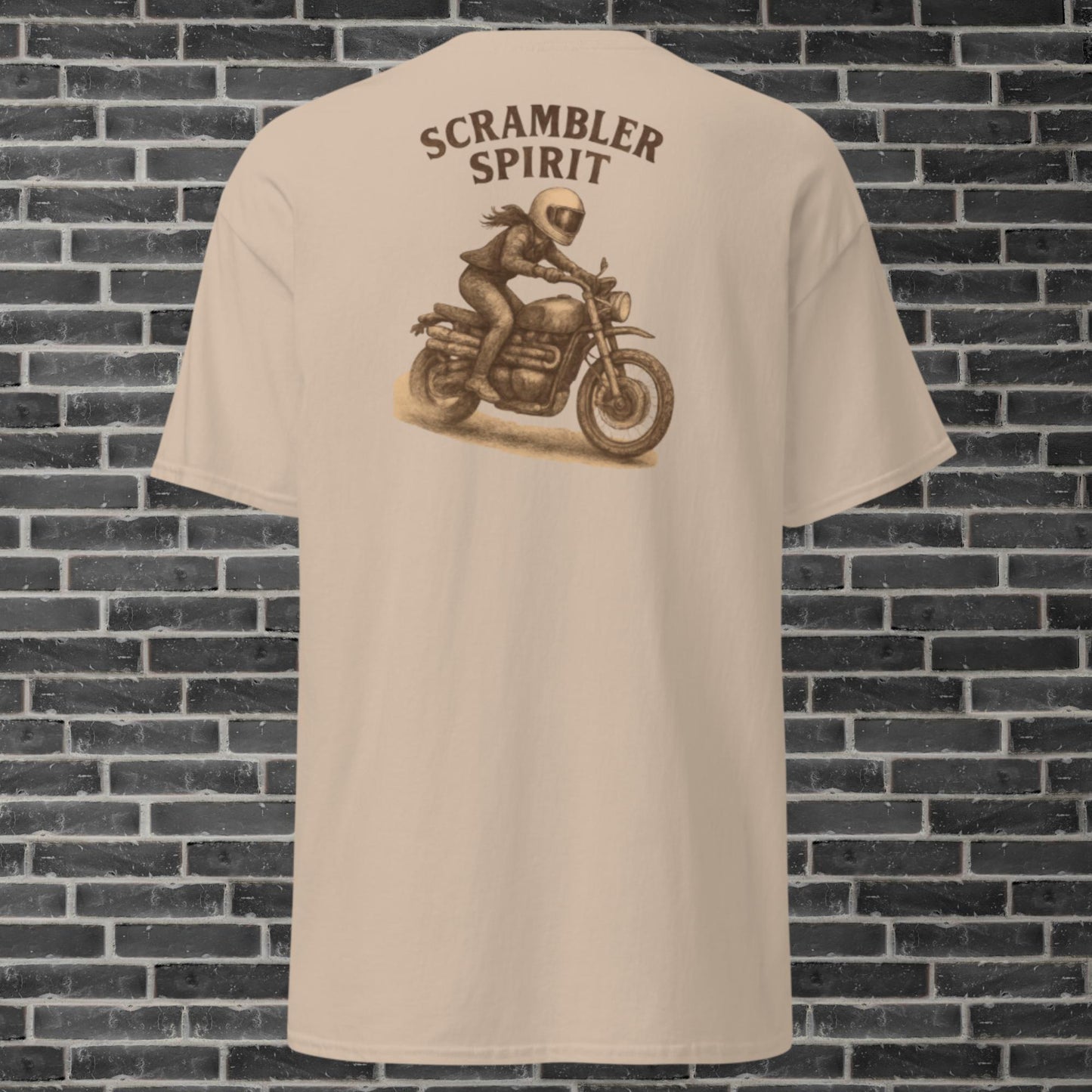 Women's cotton t-shirt By Rider&Road "Scrambler Spirit"