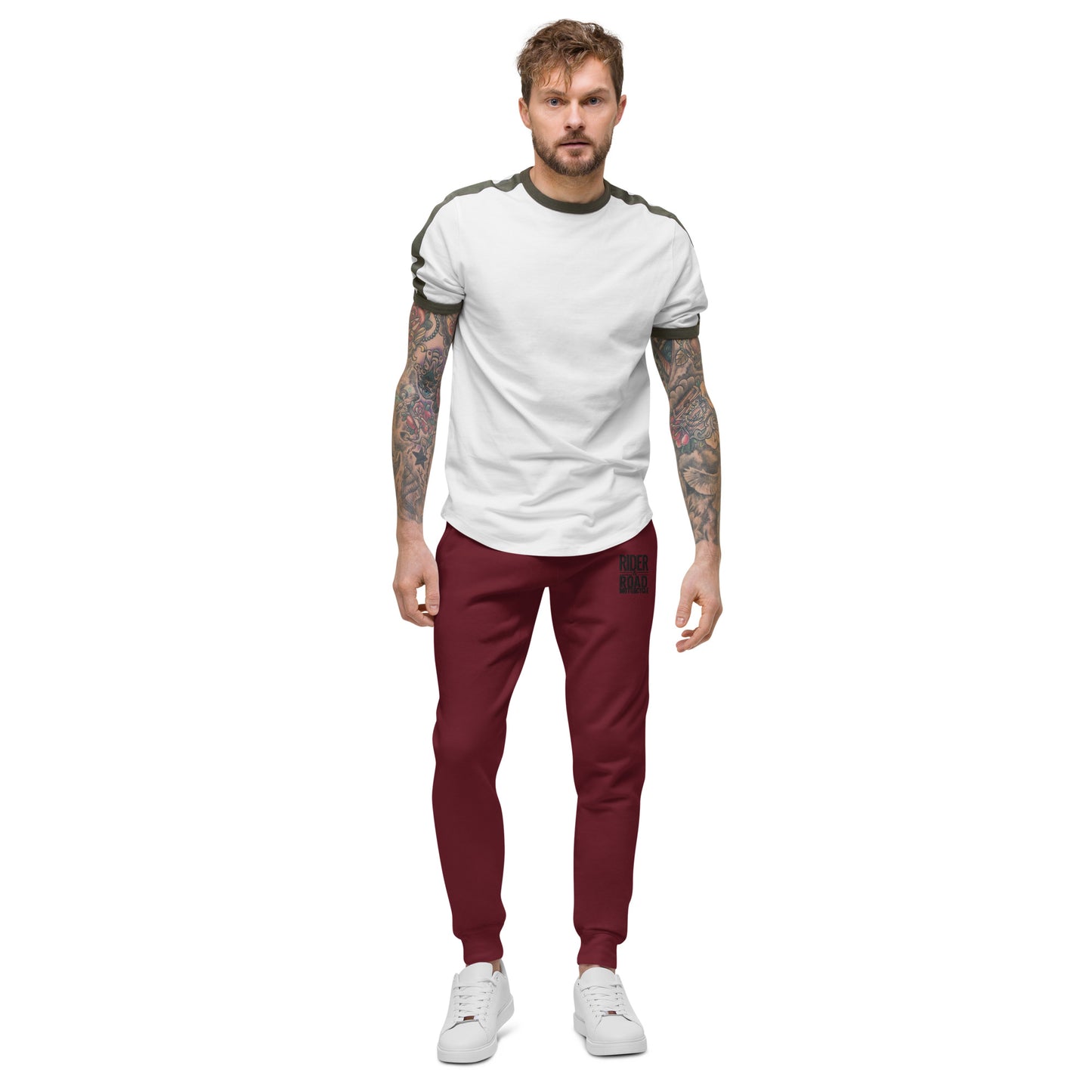 (Unisex) Fleece sweatpants By Rider&Road "Maroon Style"