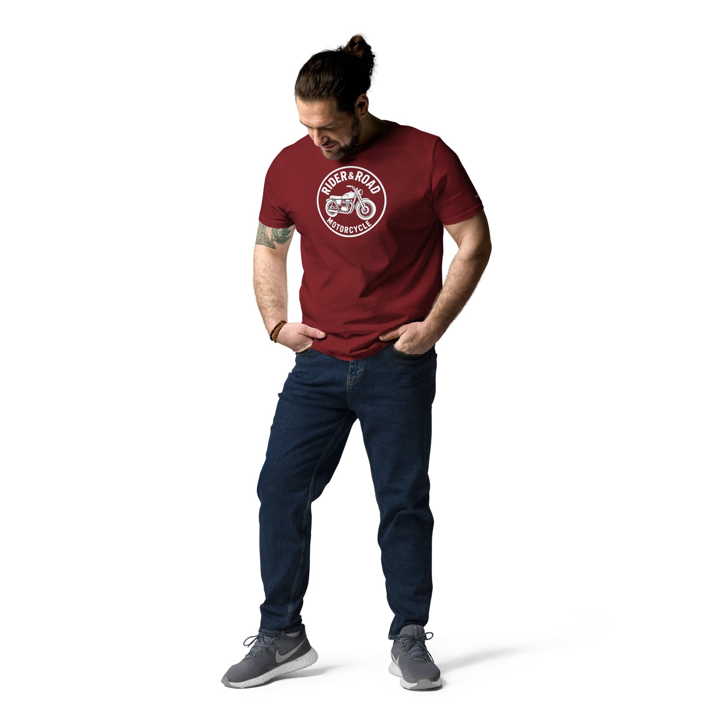 Men's cotton t-shirt By Rider&Road "Chasing Horizons"